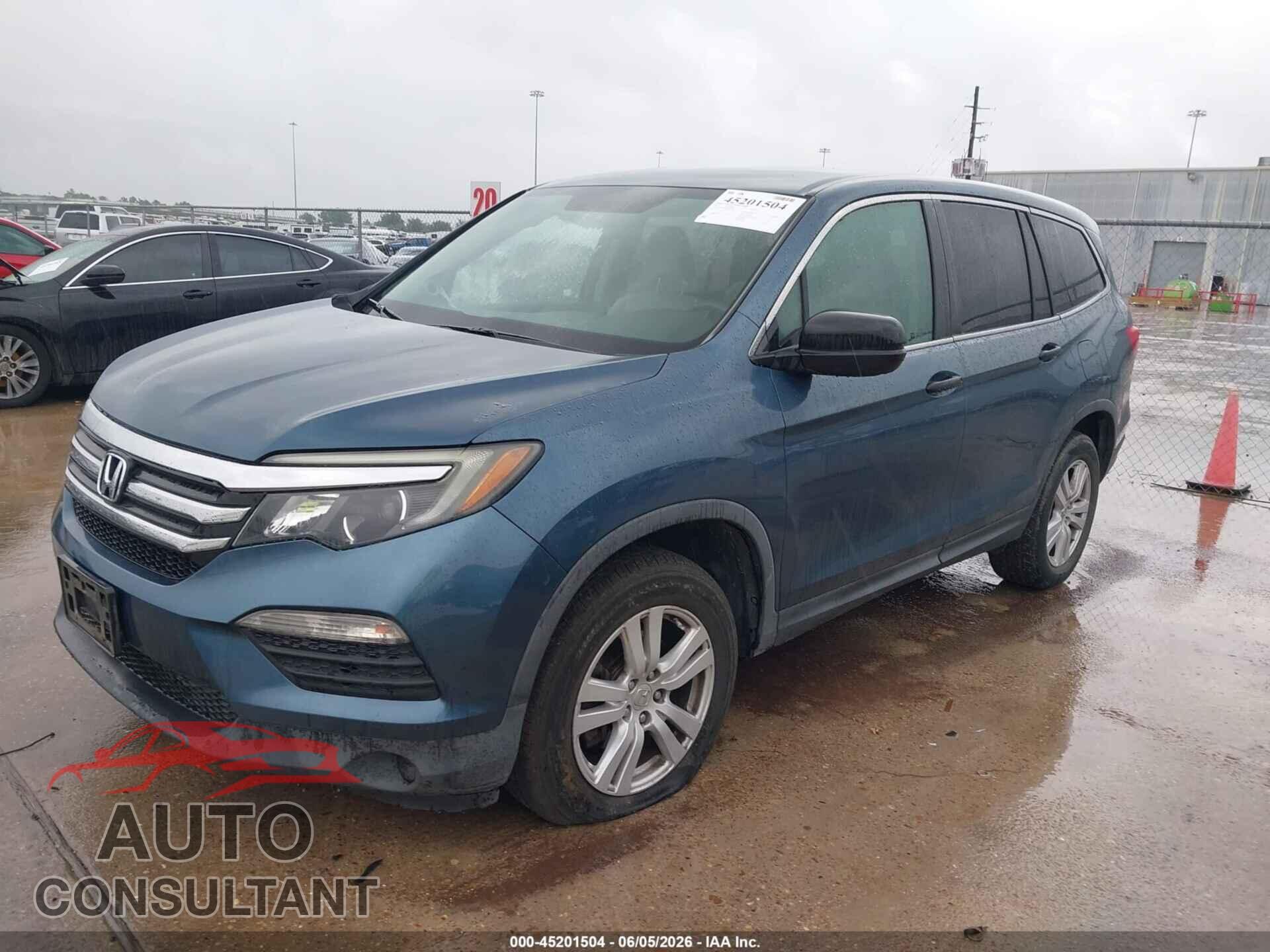 HONDA PILOT 2017 - 5FNYF6H1XHB021789