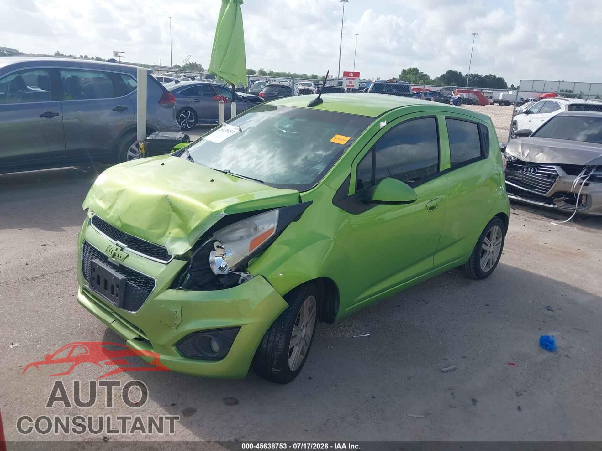 CHEVROLET SPARK 2014 - KL8CB6S98EC498999