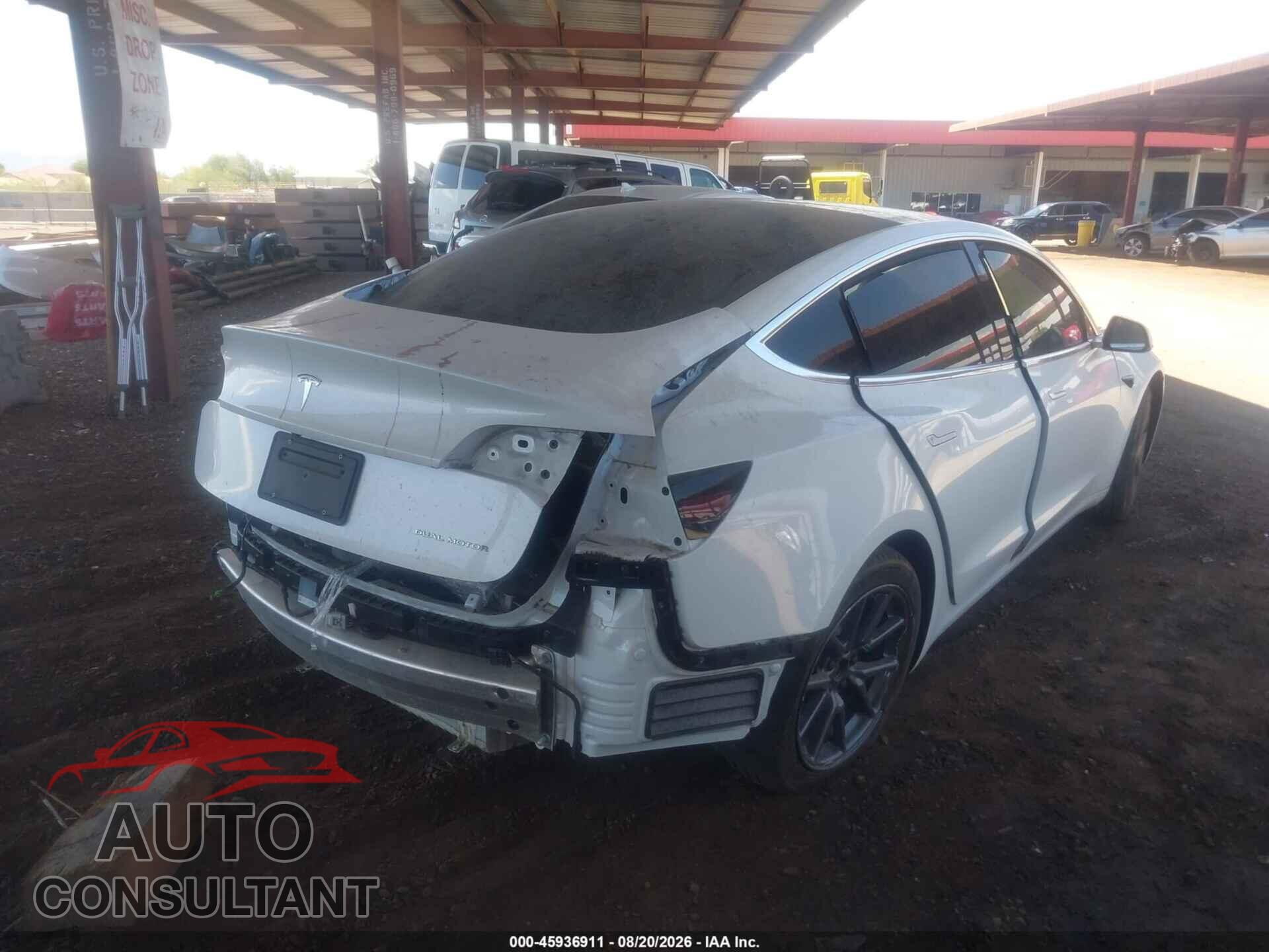 TESLA MODEL 3 2019 - 5YJ3E1EB0KF213601