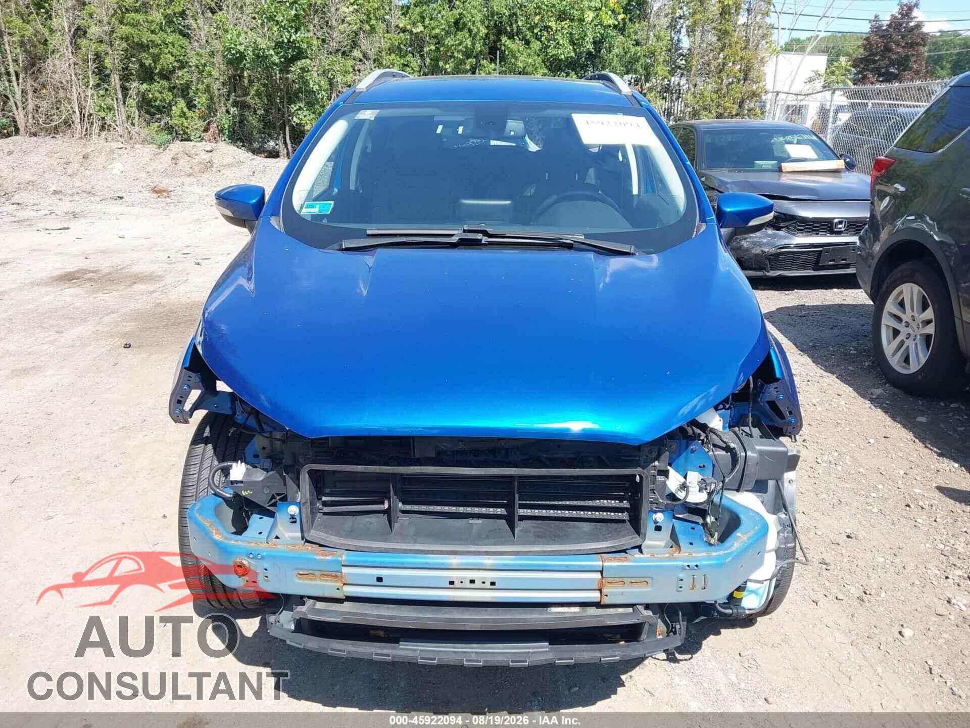 FORD ECOSPORT 2019 - MAJ6S3KL9KC285608