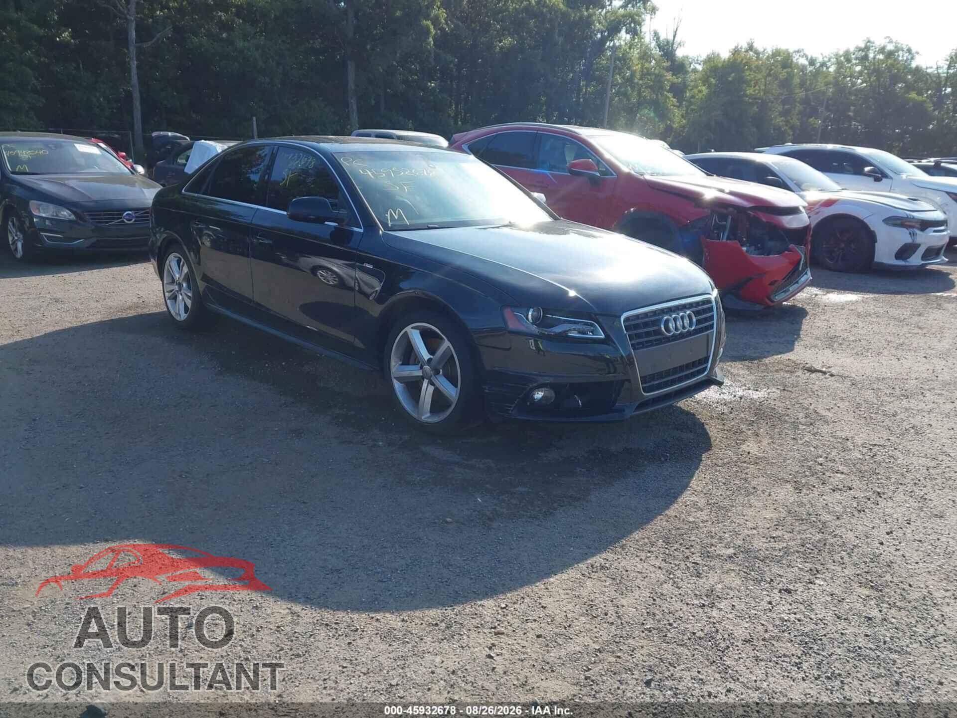 AUDI A4 2012 - WAUKFBFL1CA088878