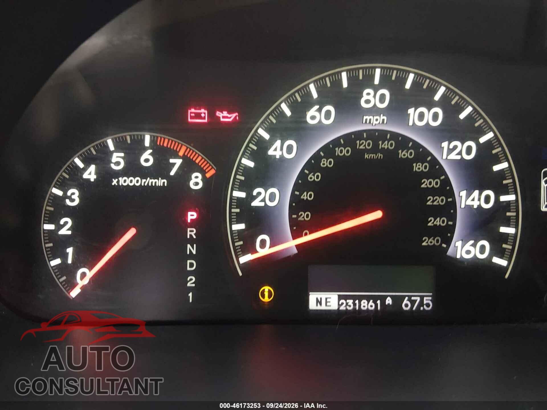 HONDA ODYSSEY 2010 - 5FNRL3H96AB113473
