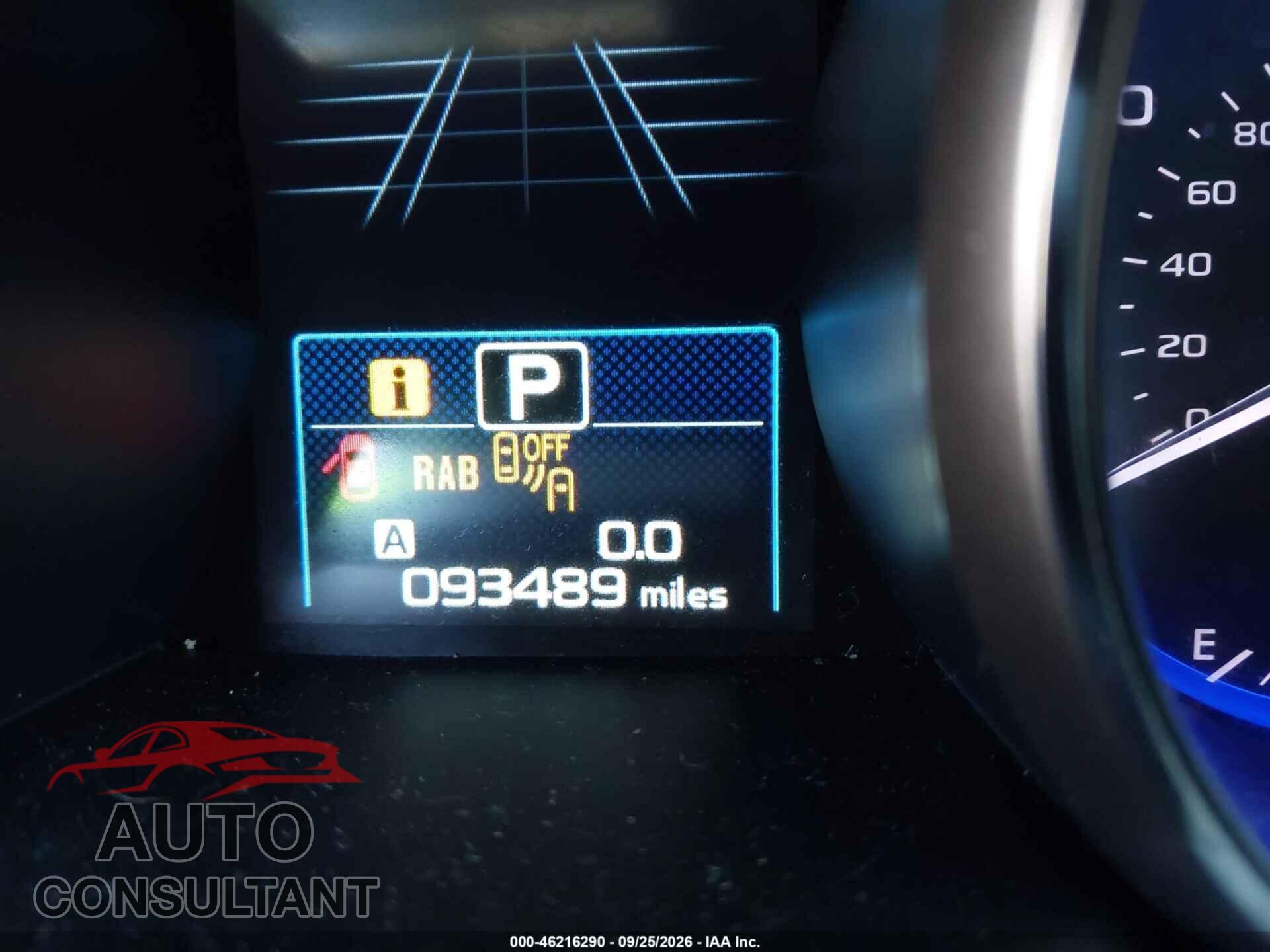 SUBARU OUTBACK 2017 - 4S4BSANC7H3255357