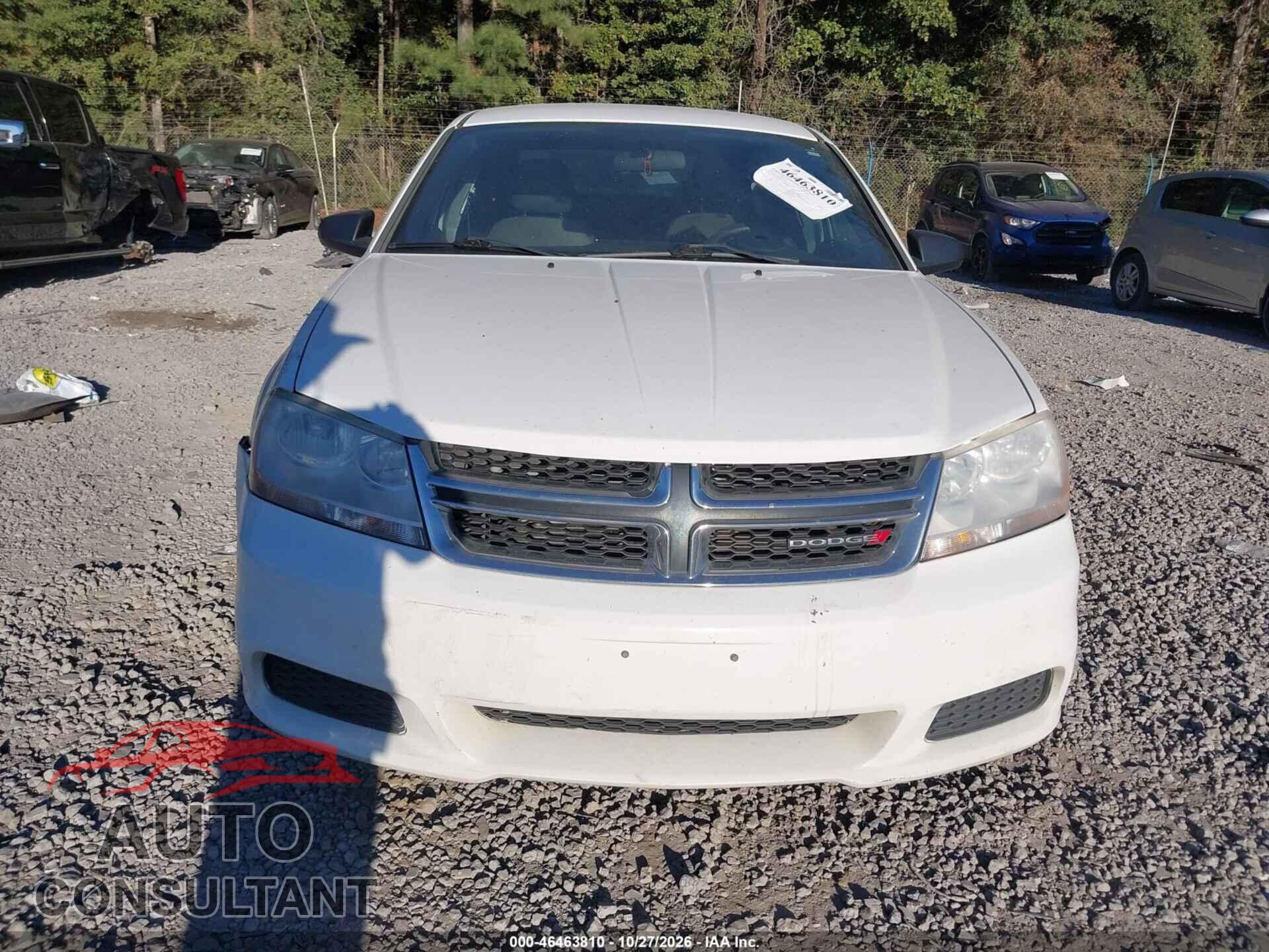 DODGE AVENGER 2013 - 1C3CDZAB3DN625947
