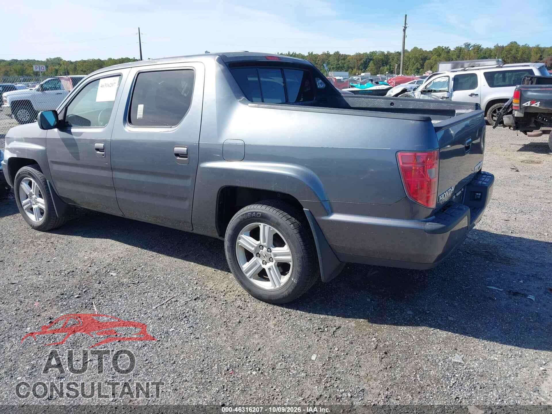 HONDA RIDGELINE 2011 - 5FPYK1F56BB001493