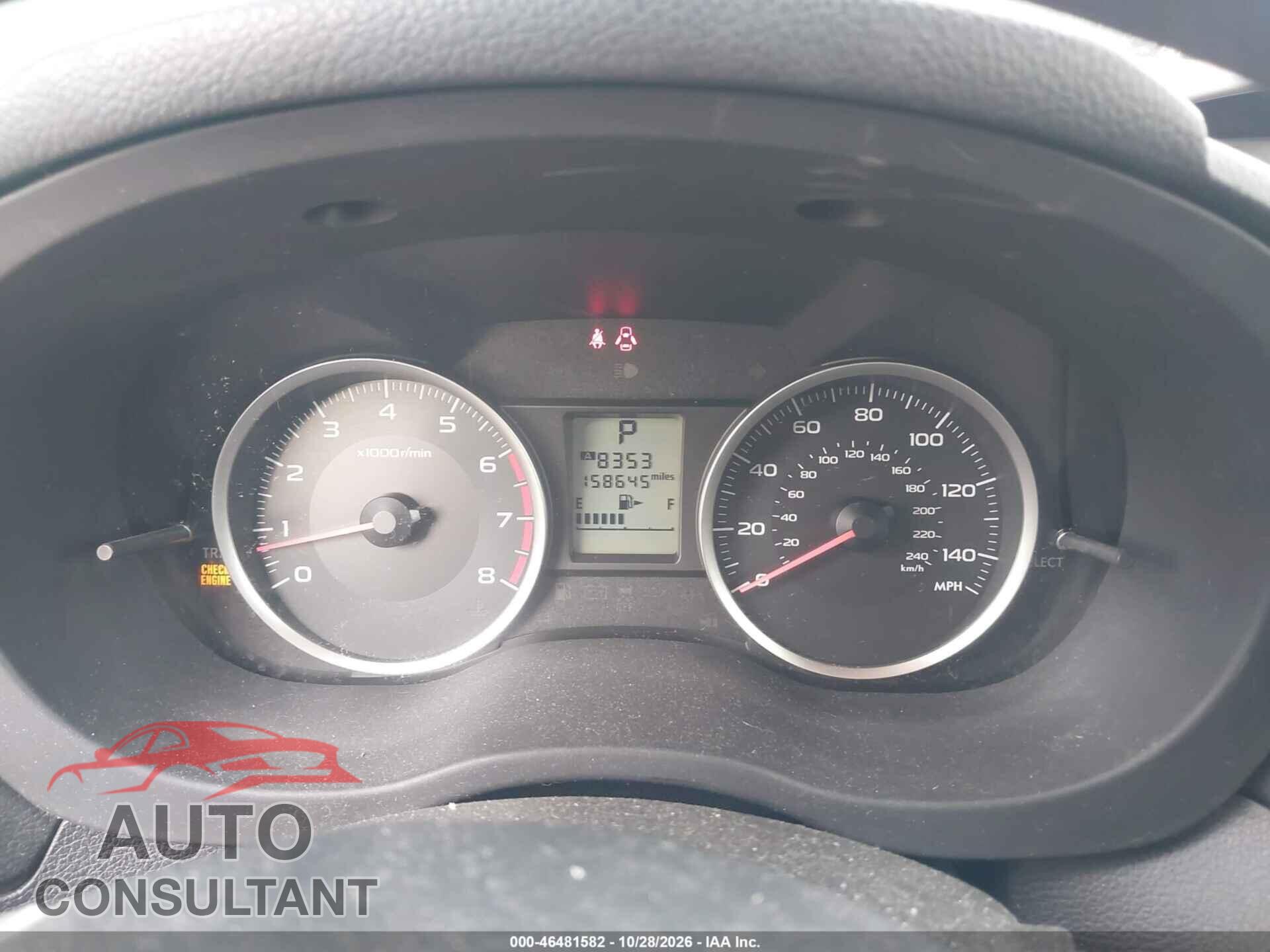 SUBARU FORESTER 2015 - JF2SJADC8FH429852