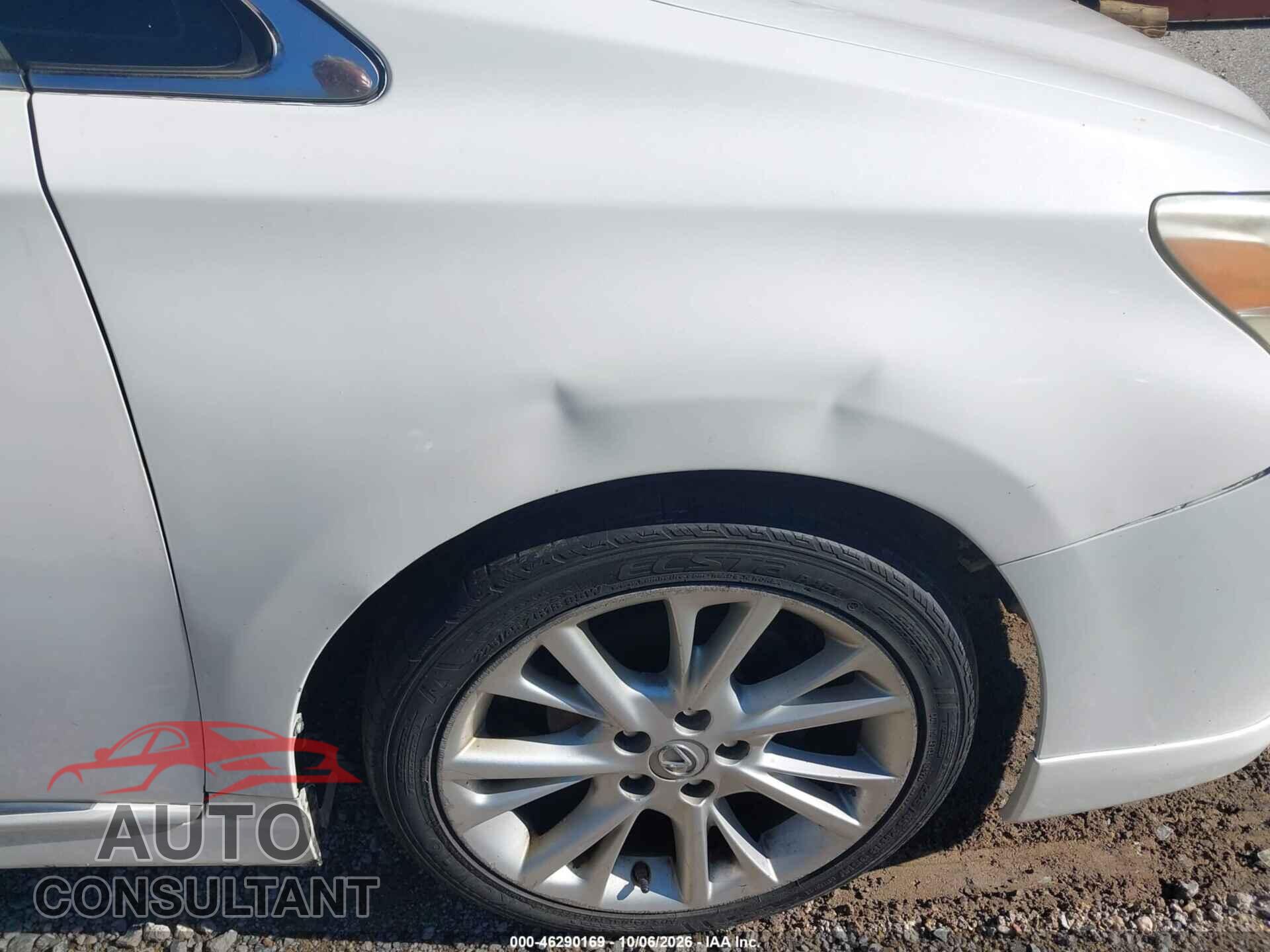 LEXUS HS 250H 2010 - JTHBB1BA8A2012786