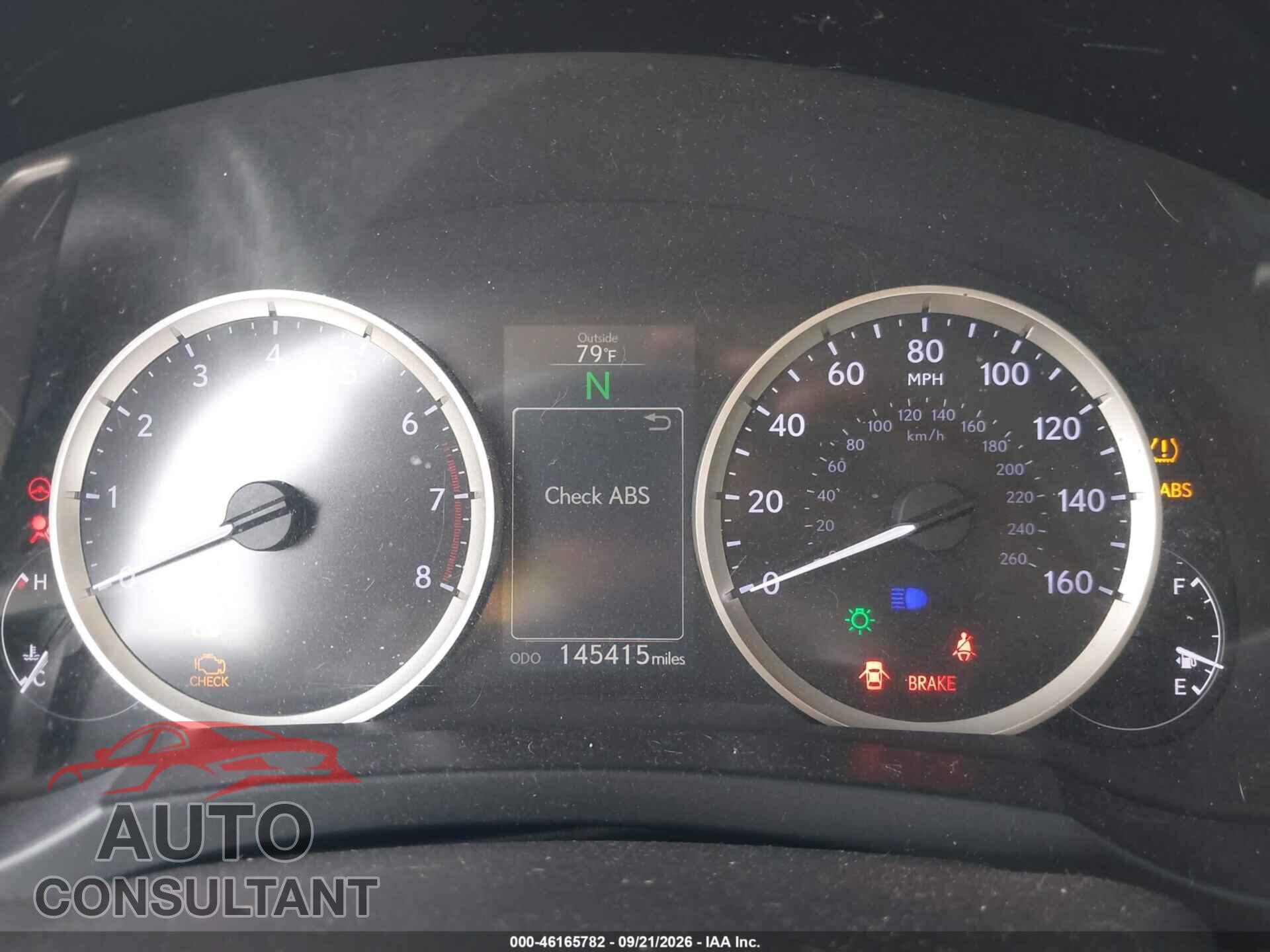 LEXUS IS 250 2015 - JTHBF1D26F5078690