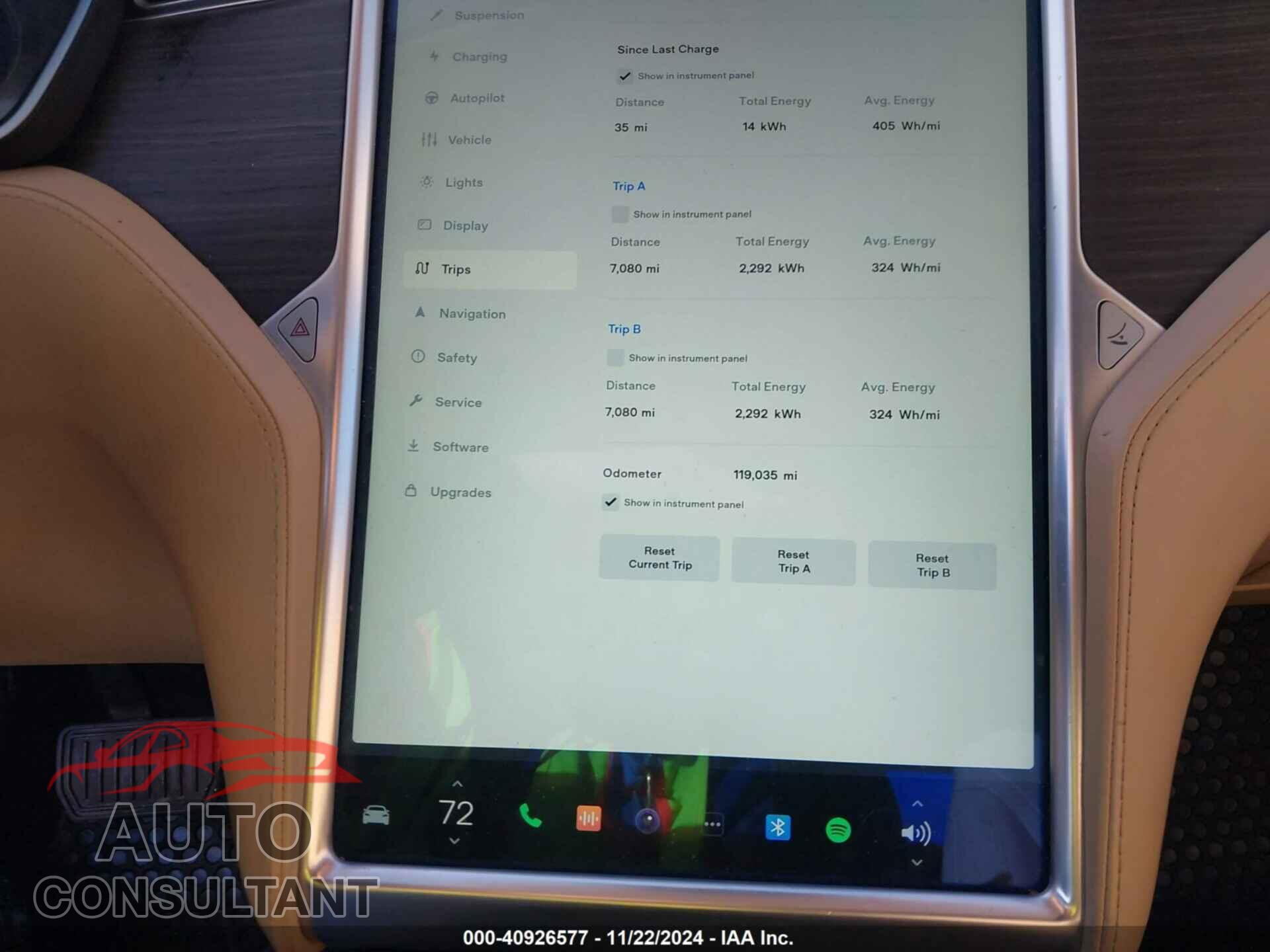 TESLA MODEL S 2015 - 5YJSA1E21FF102861
