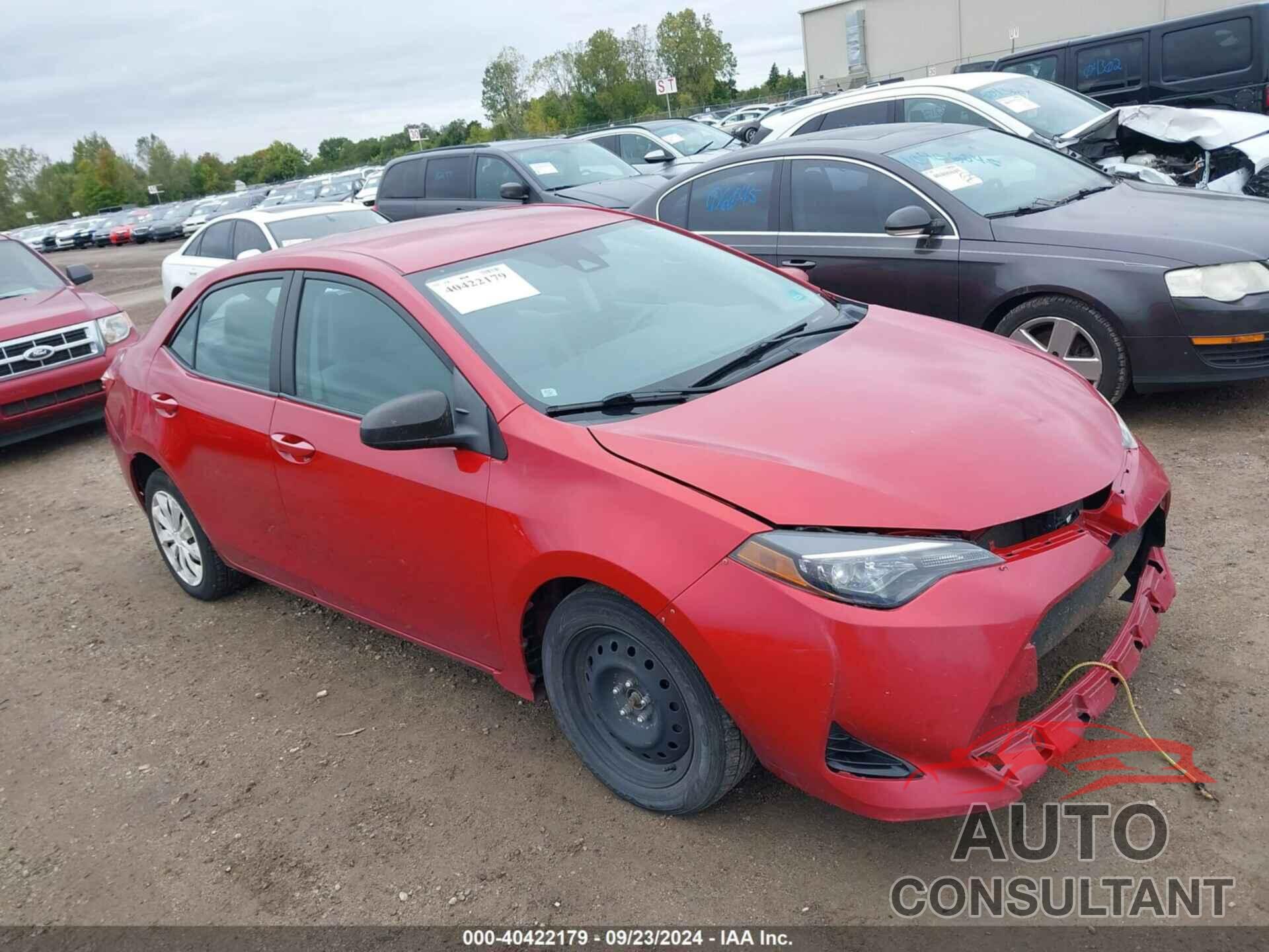 TOYOTA COROLLA 2017 - 2T1BURHE1HC941377