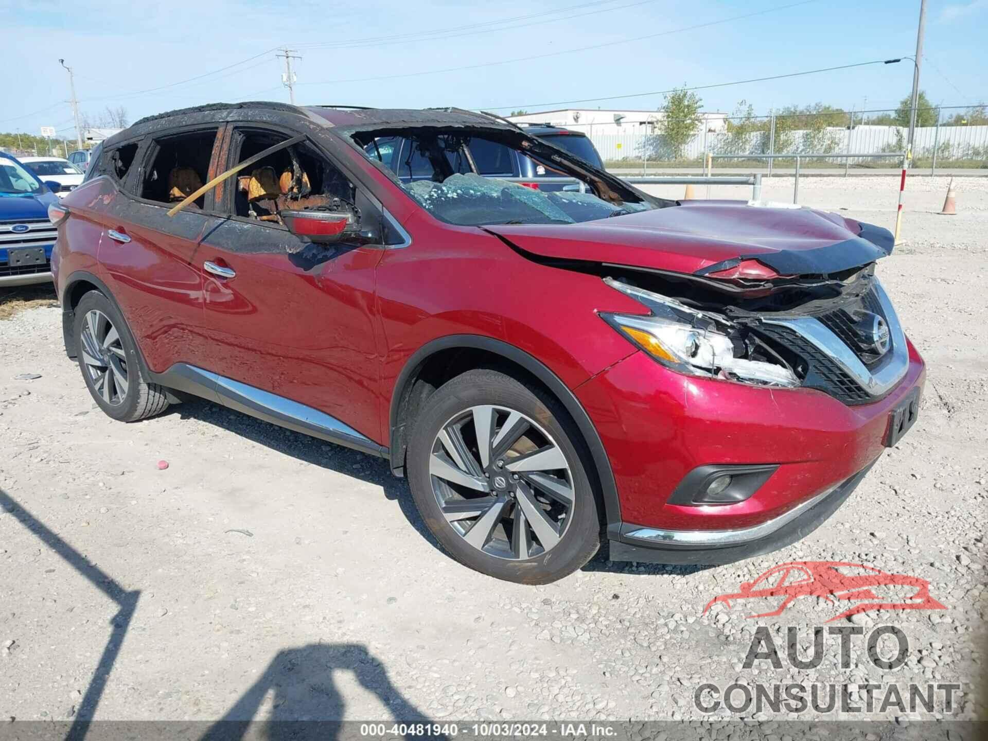 NISSAN MURANO 2018 - 5N1AZ2MH5JN156282