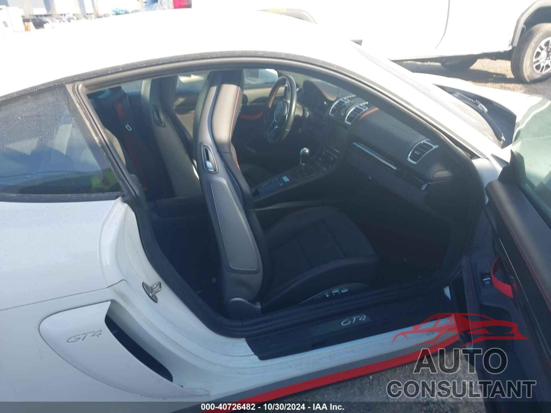 PORSCHE CAYMAN 2016 - WP0AC2A81GK192202
