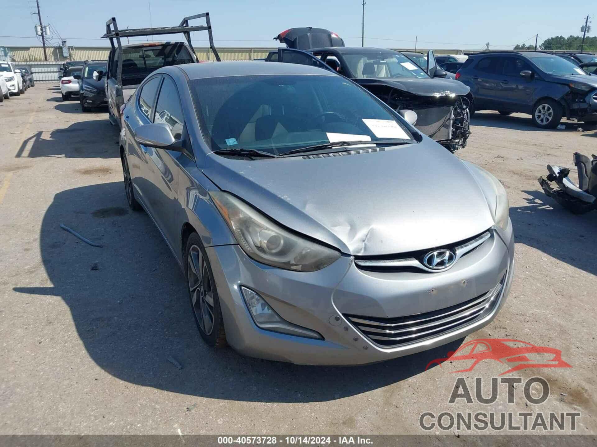 HYUNDAI ELANTRA 2014 - KMHDH4AE3EU075086