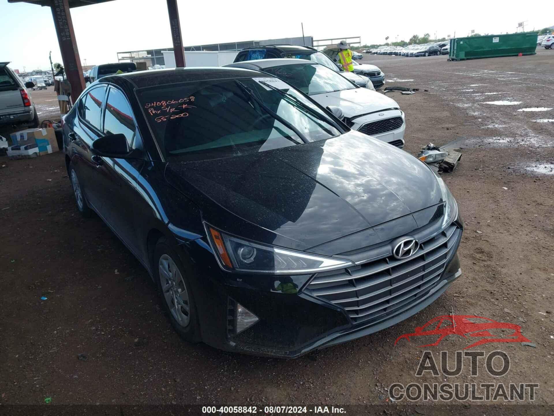 HYUNDAI ELANTRA 2019 - 5NPD74LF7KH434118