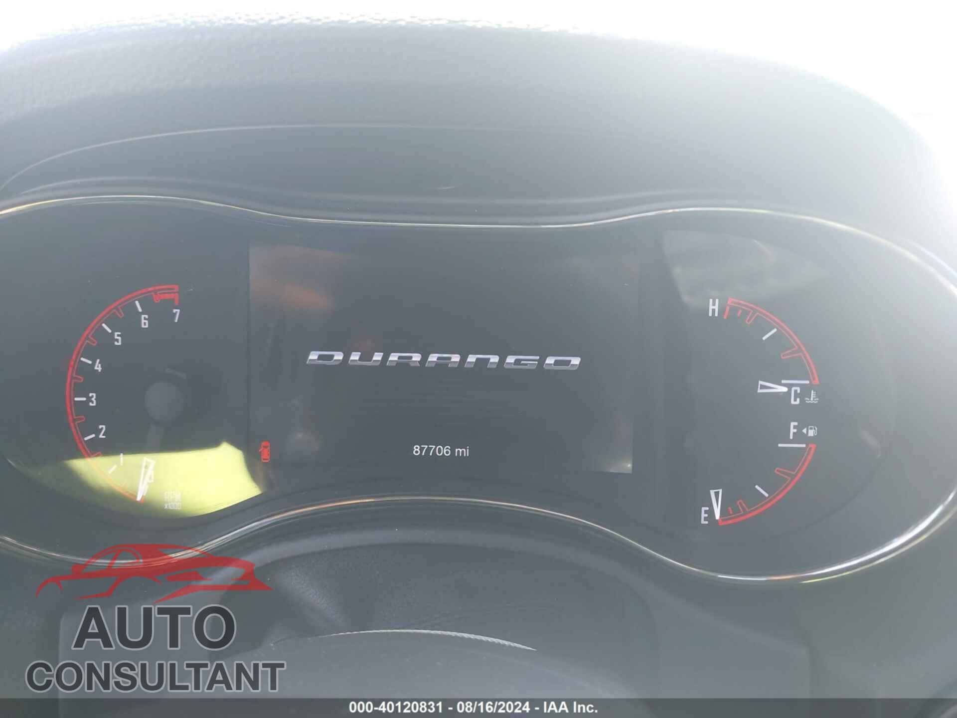 DODGE DURANGO 2018 - 1C4RDJDG8JC366393
