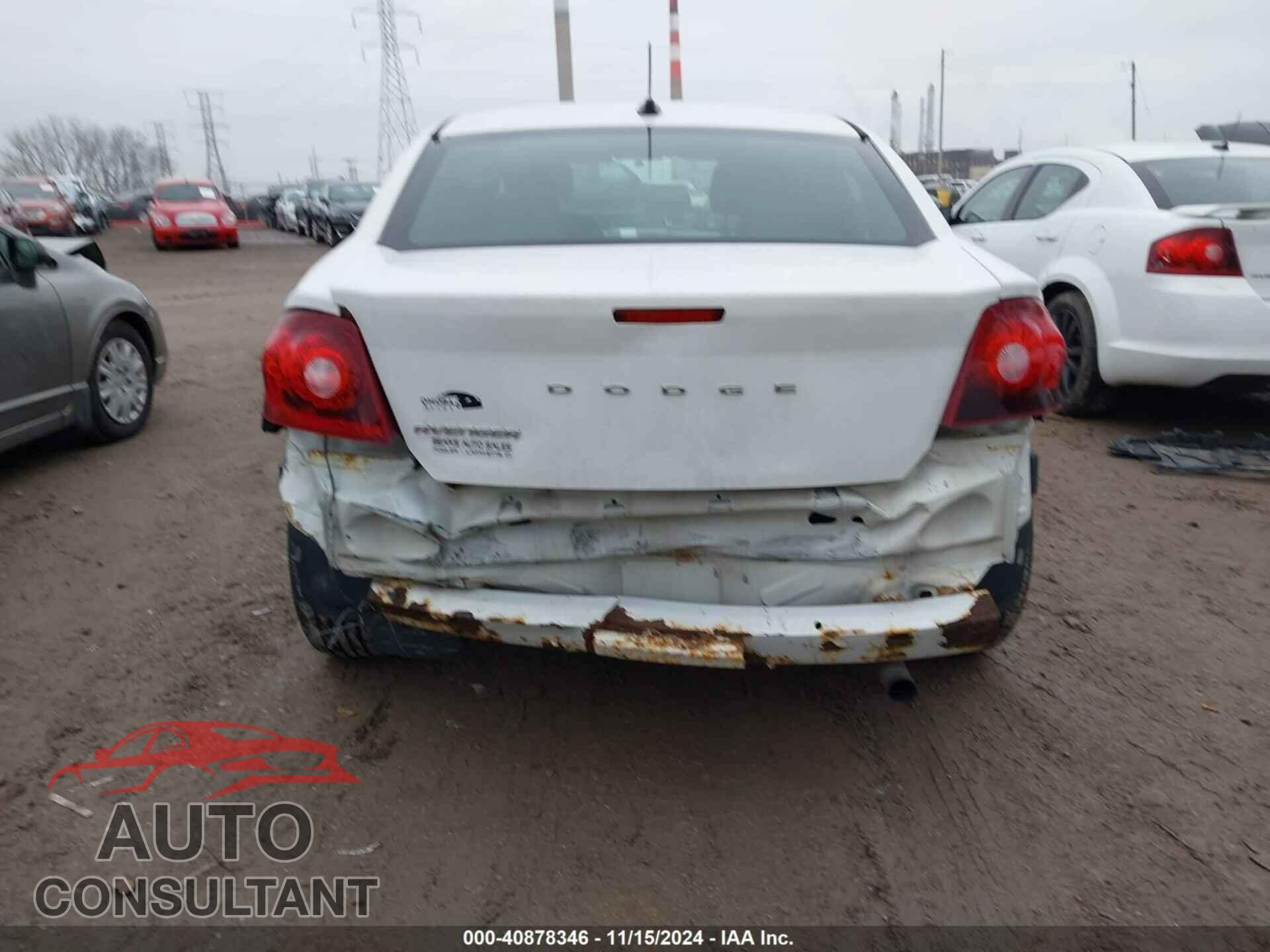 DODGE AVENGER 2013 - 1C3CDZAB5DN605148