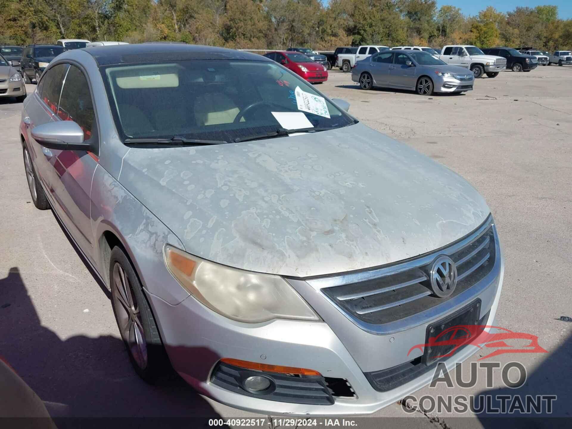 VOLKSWAGEN CC 2009 - WVWHL73C79E528417