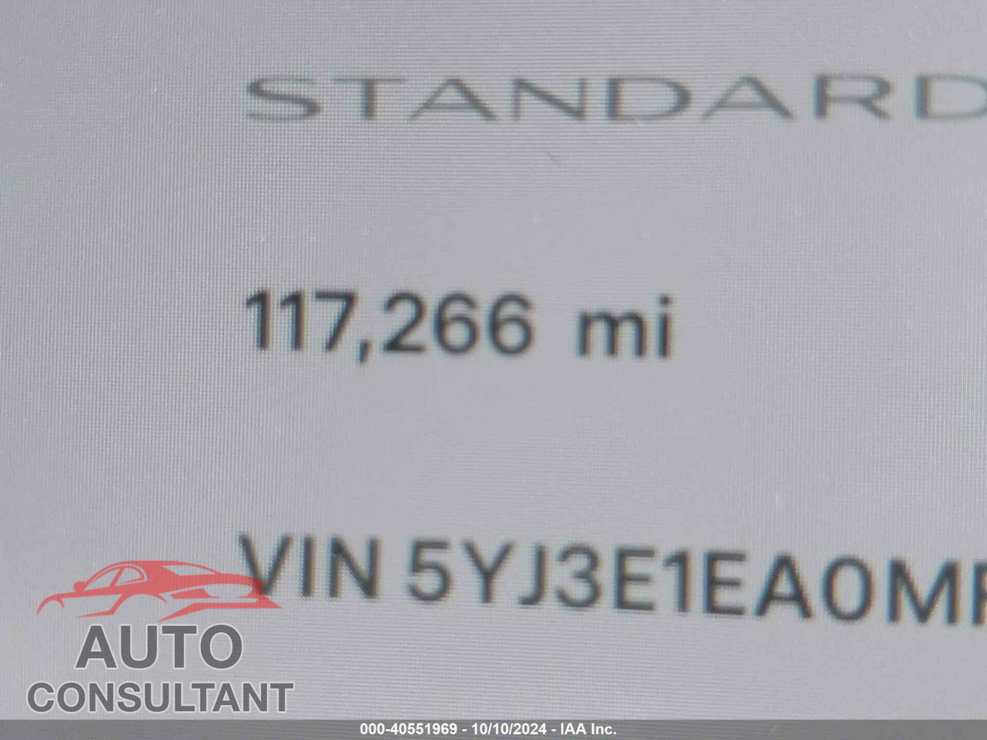 TESLA MODEL 3 2021 - 5YJ3E1EA0MF023016