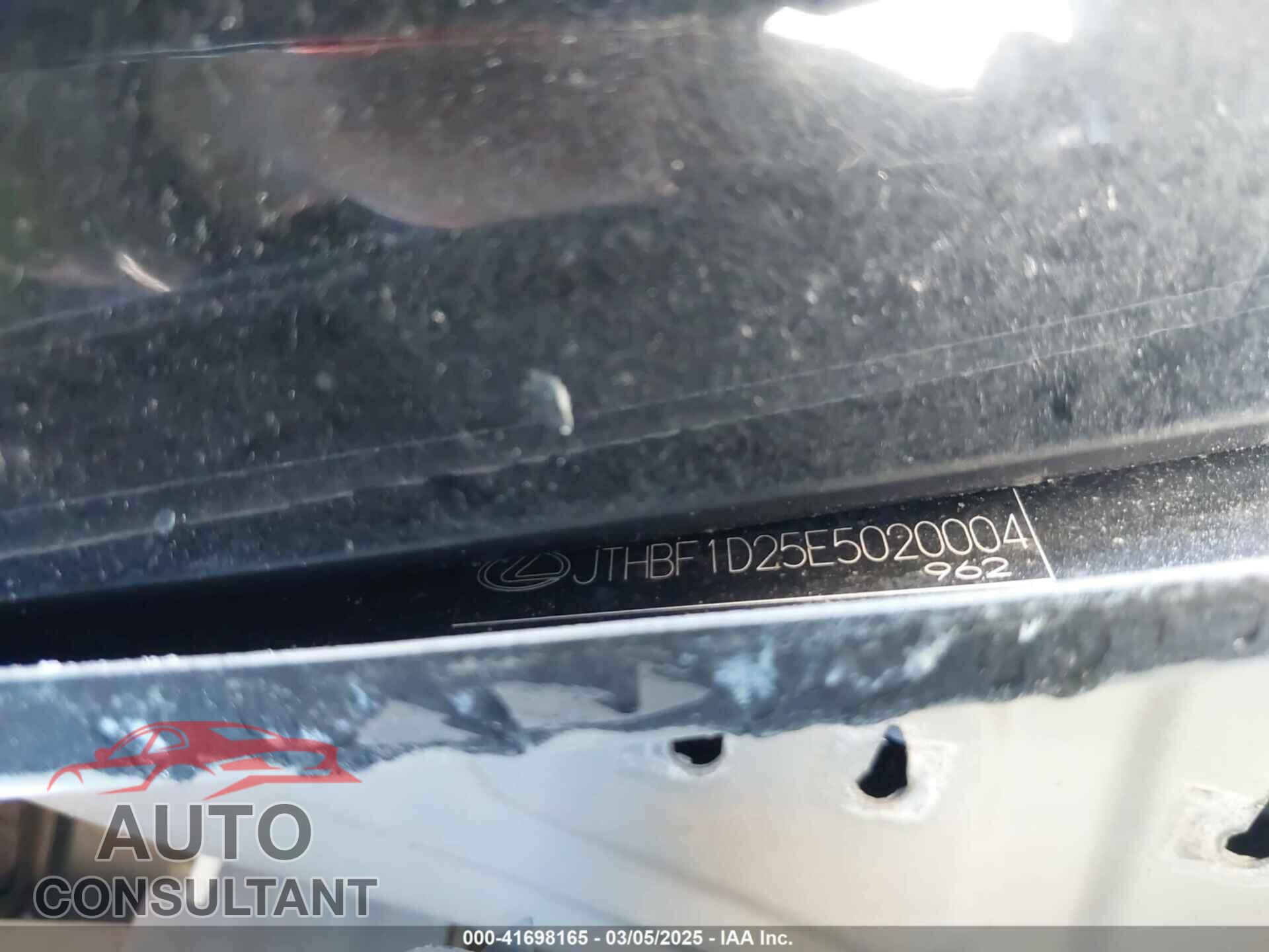LEXUS IS 250 2014 - JTHBF1D25E5020004