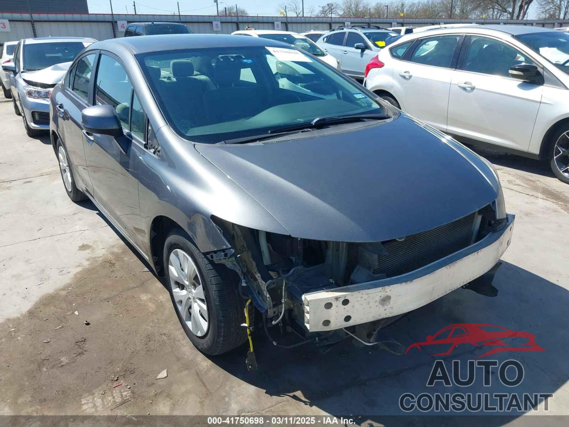 HONDA CIVIC 2012 - 19XFB2F57CE371395