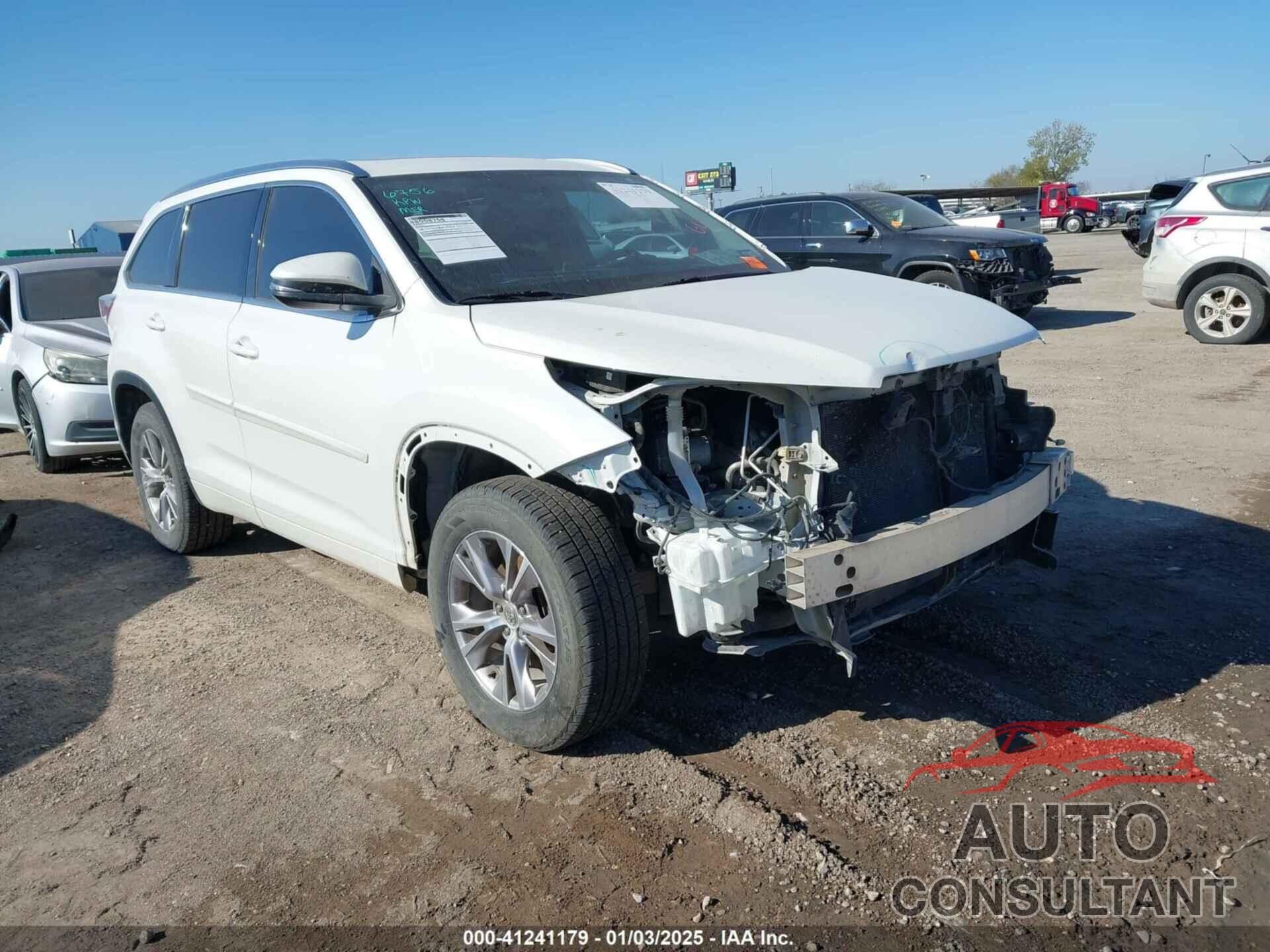 TOYOTA HIGHLANDER 2015 - 5TDKKRFH0FS119192