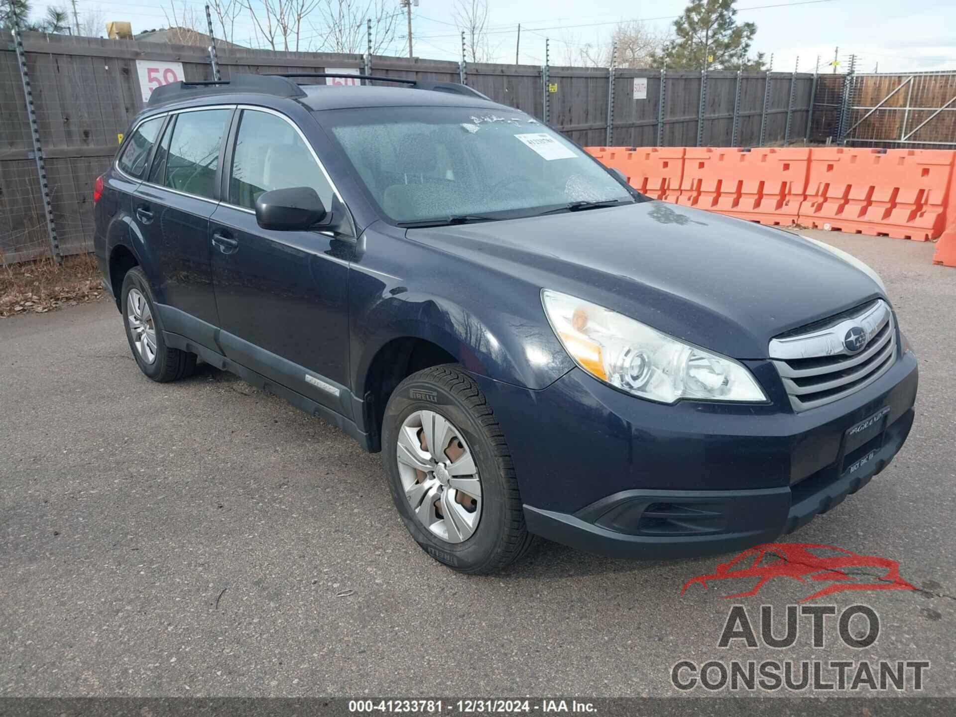 SUBARU OUTBACK 2012 - 4S4BRCAC2C1233901