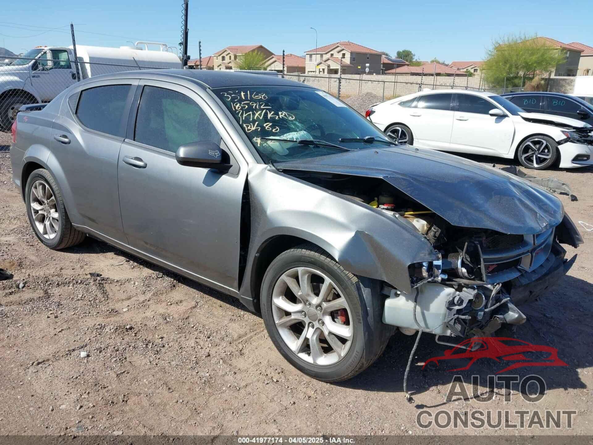 DODGE AVENGER 2012 - 1C3CDZBG6CN185912
