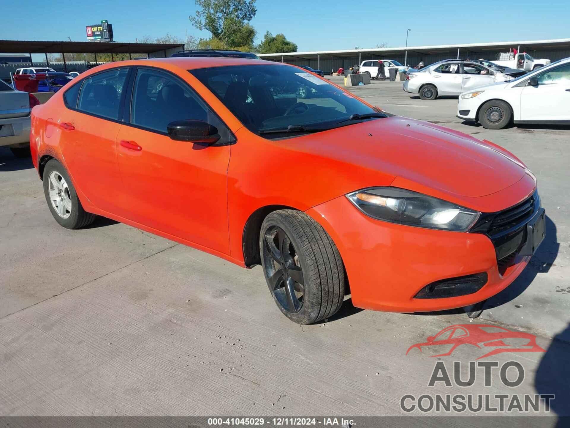 DODGE DART 2015 - 1C3CDFBB8FD337850