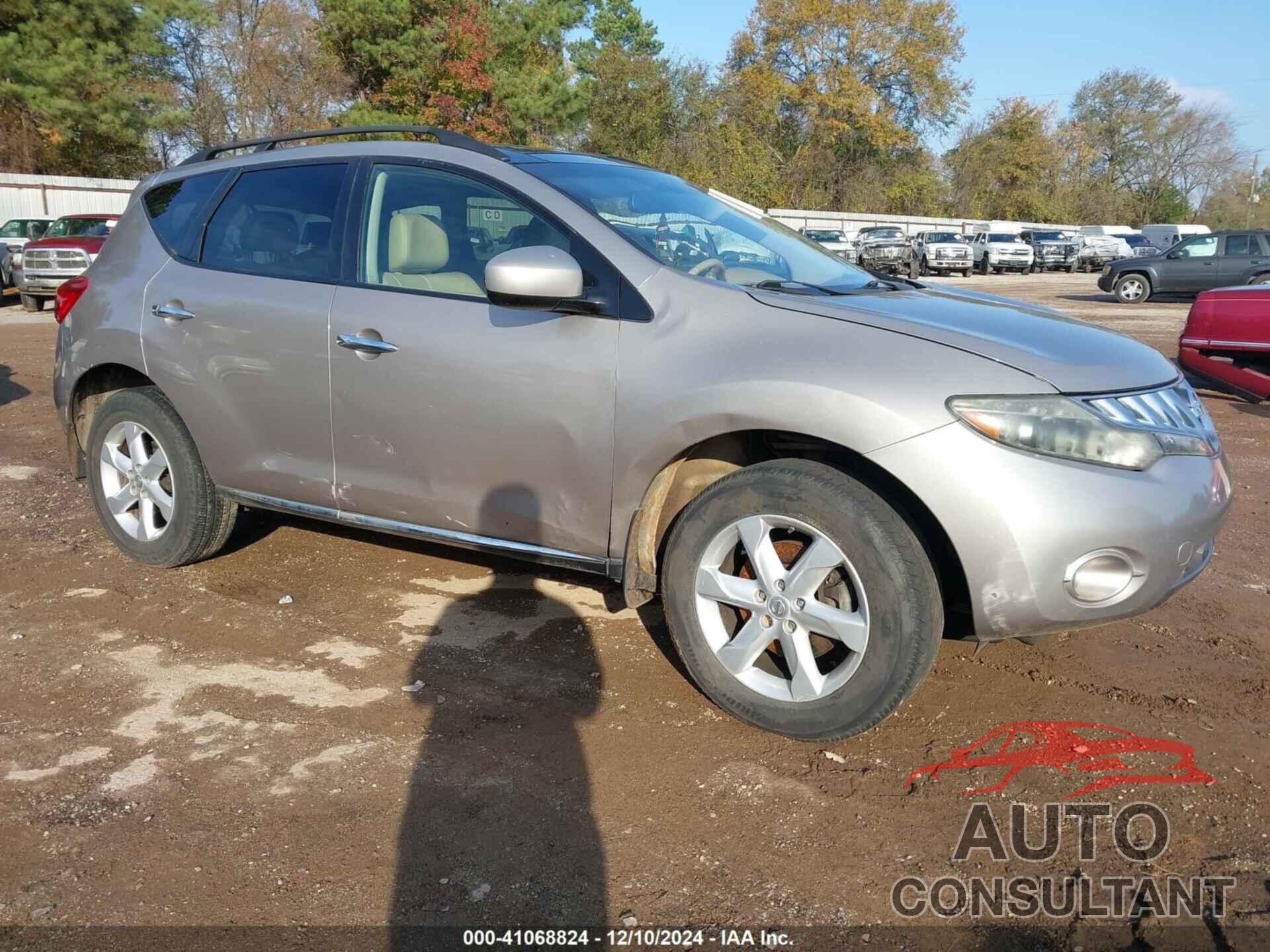 NISSAN MURANO 2009 - JN8AZ18U69W102537