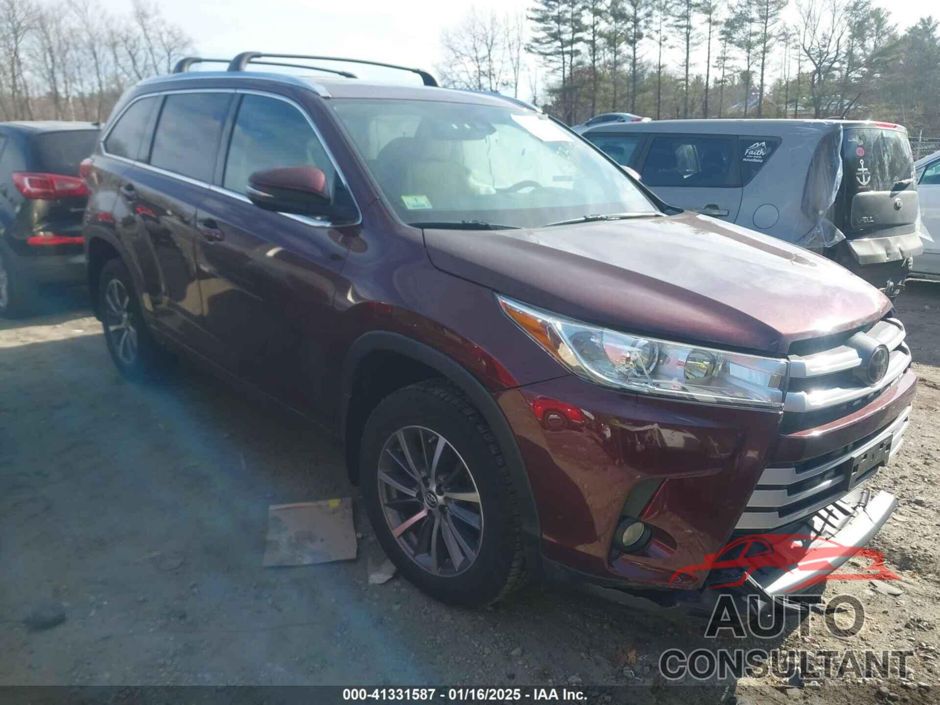 TOYOTA HIGHLANDER 2018 - 5TDJZRFH9JS912877