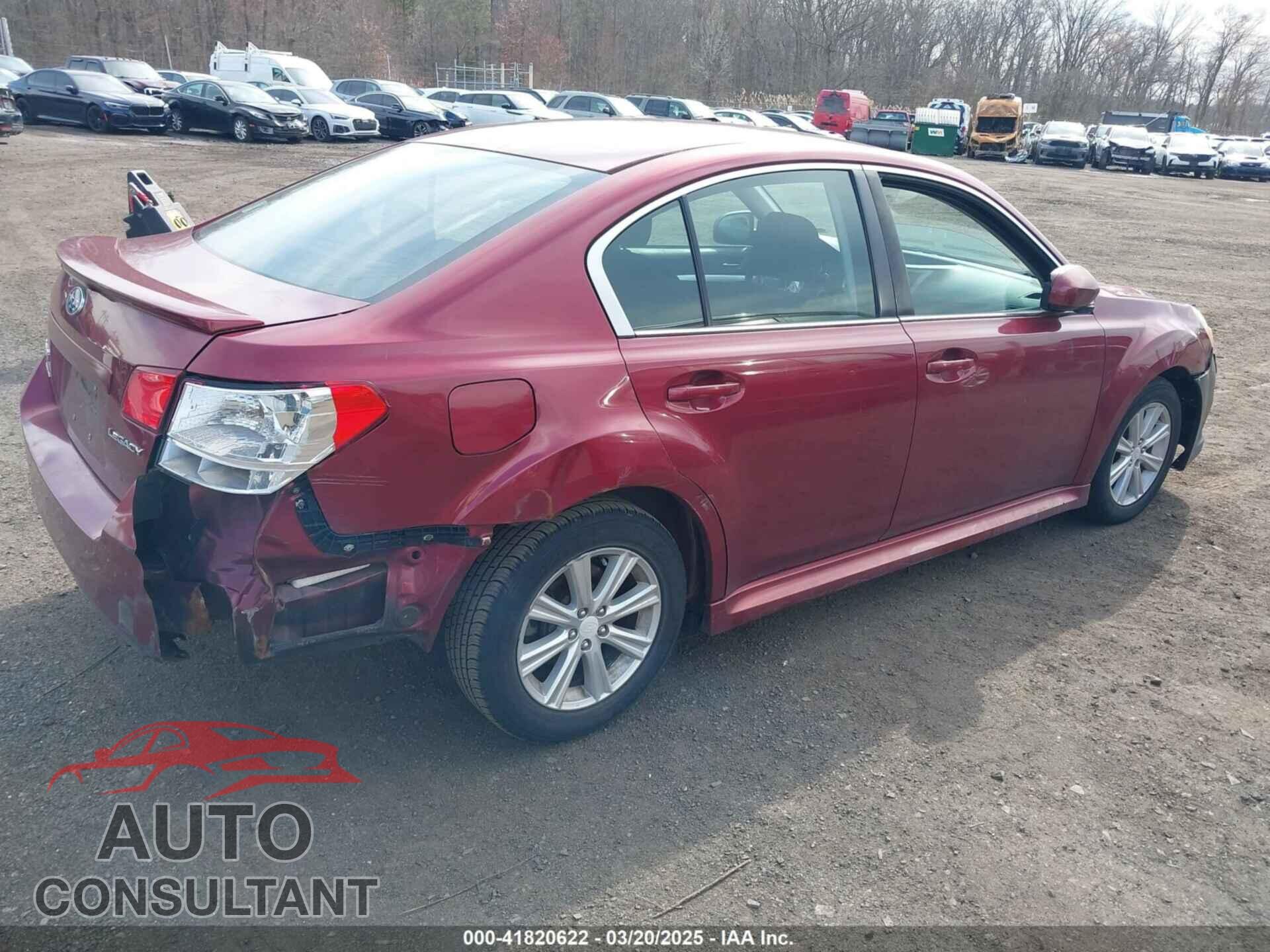 SUBARU LEGACY 2011 - 4S3BMCB65B3213544