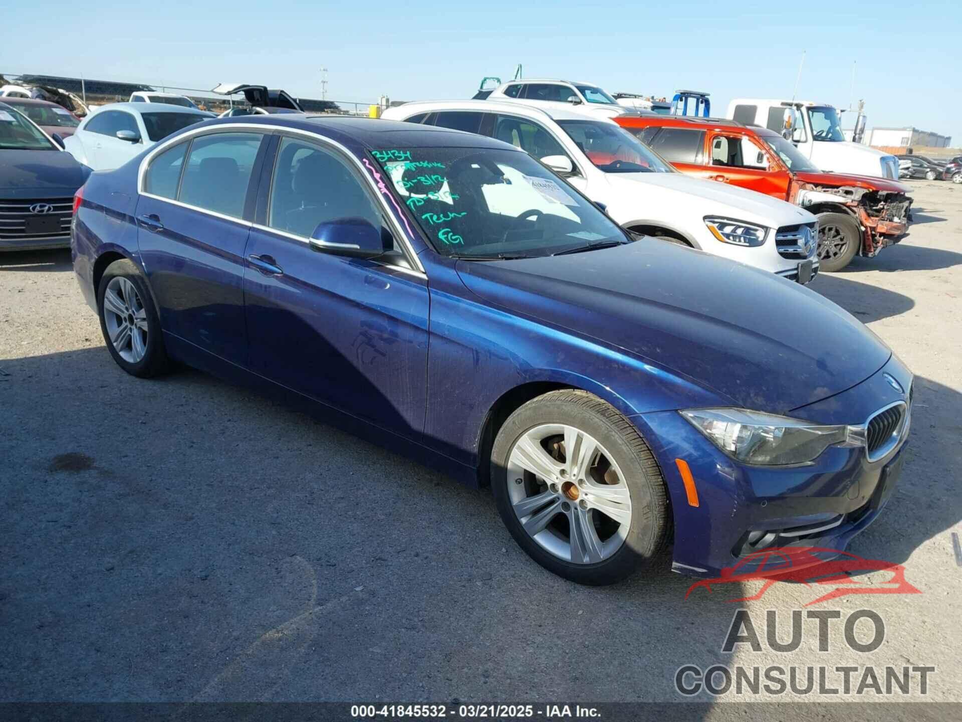 BMW 330I 2017 - WBA8B9G58HNU48789