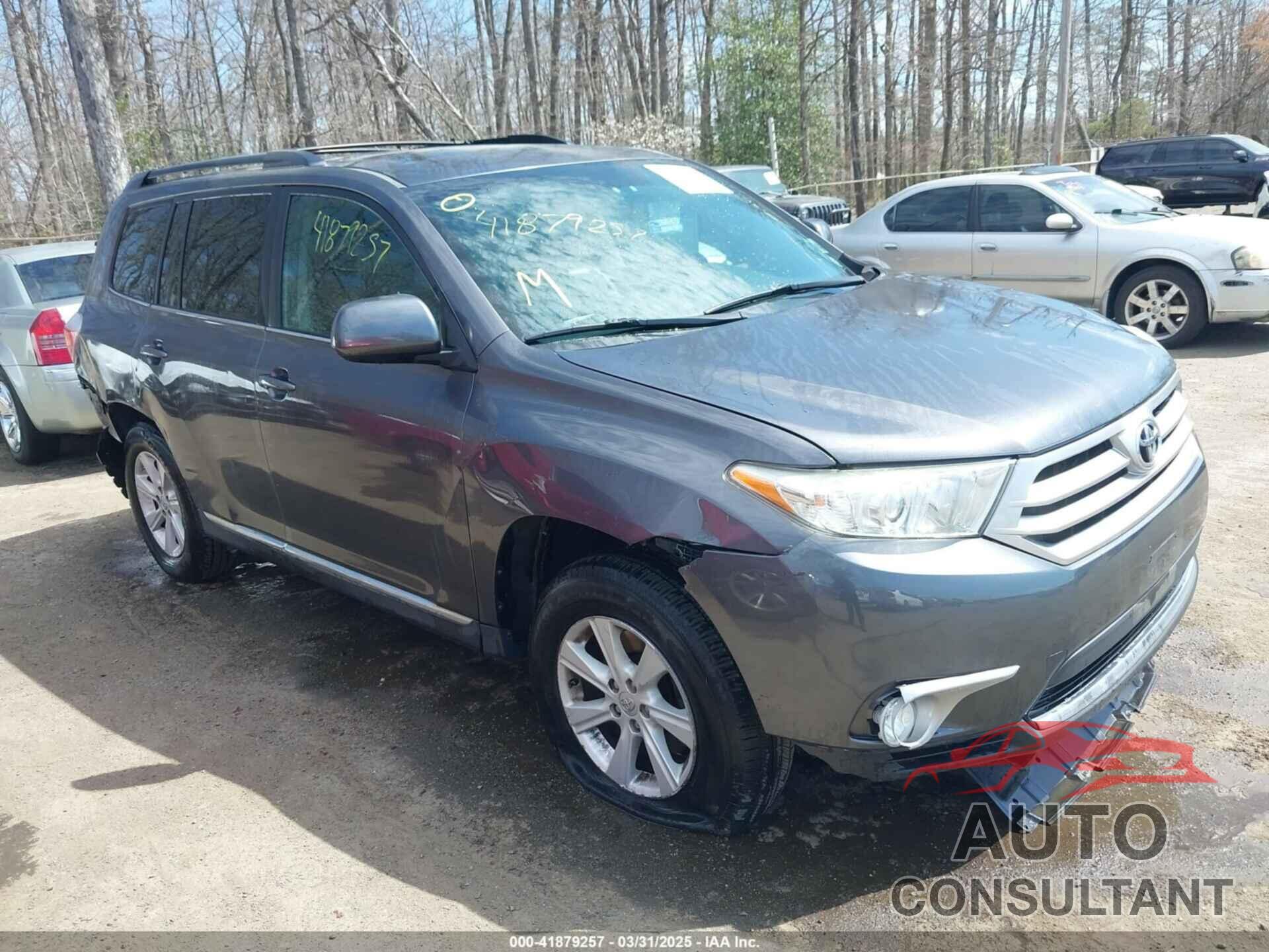 TOYOTA HIGHLANDER 2013 - 5TDBK3EHXDS197832