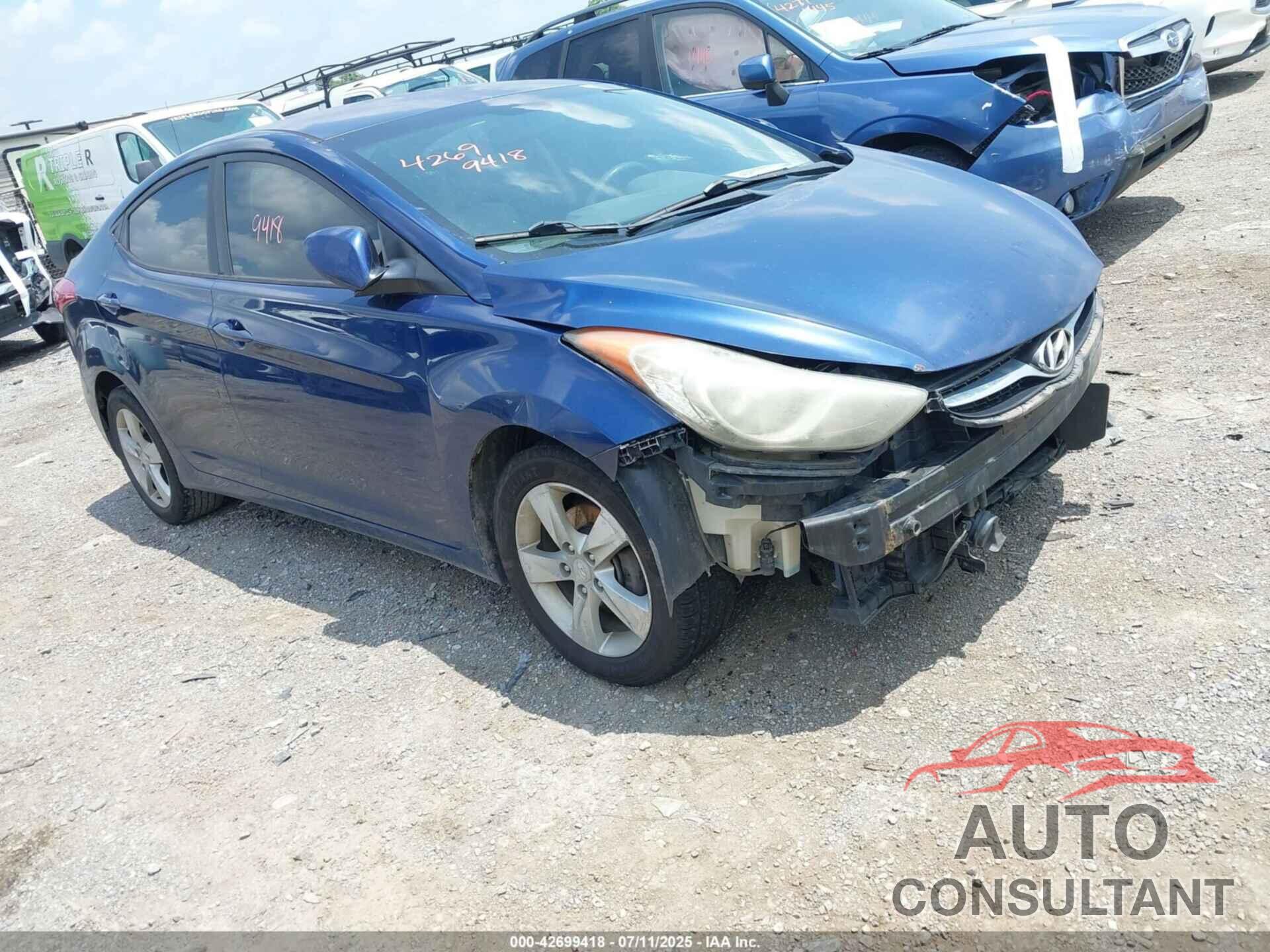 HYUNDAI ELANTRA 2013 - KMHDH4AE6DU803997
