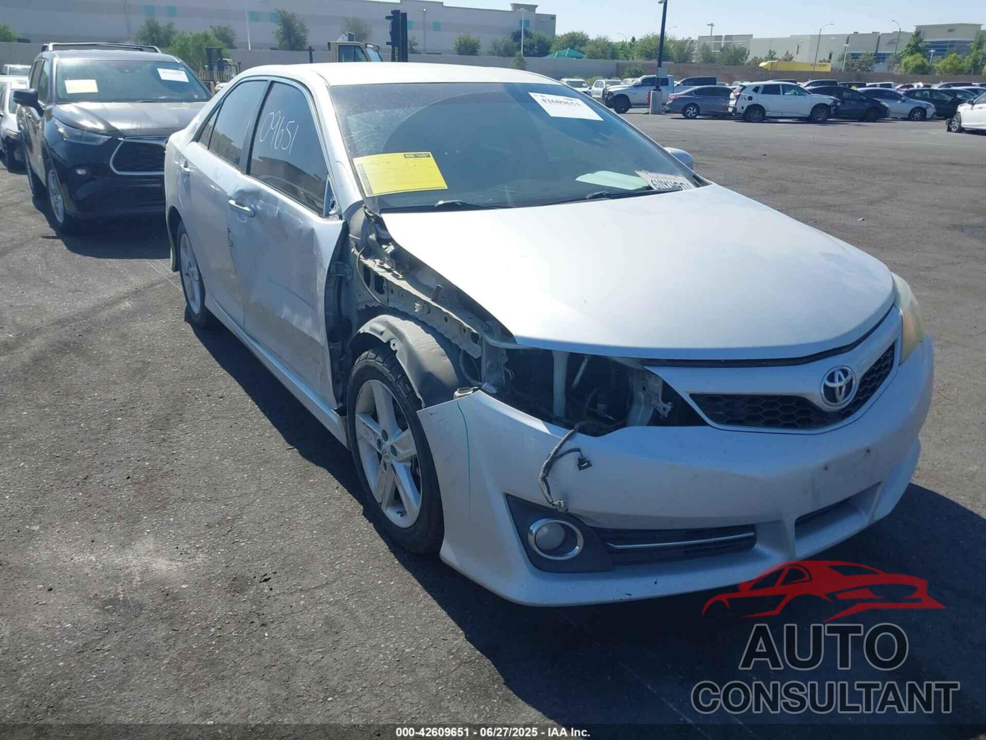 TOYOTA CAMRY 2012 - 4T1BF1FK8CU094711