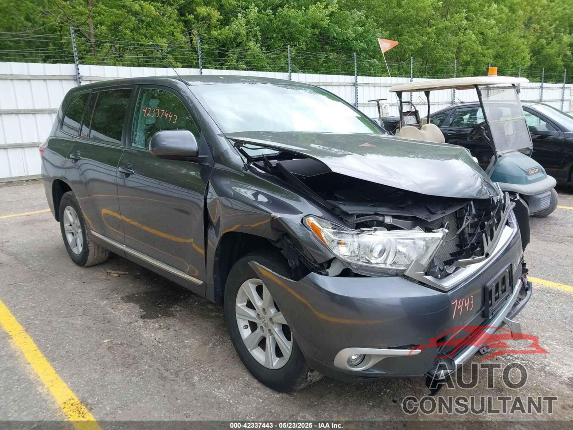 TOYOTA HIGHLANDER 2012 - 5TDBK3EH0CS122703