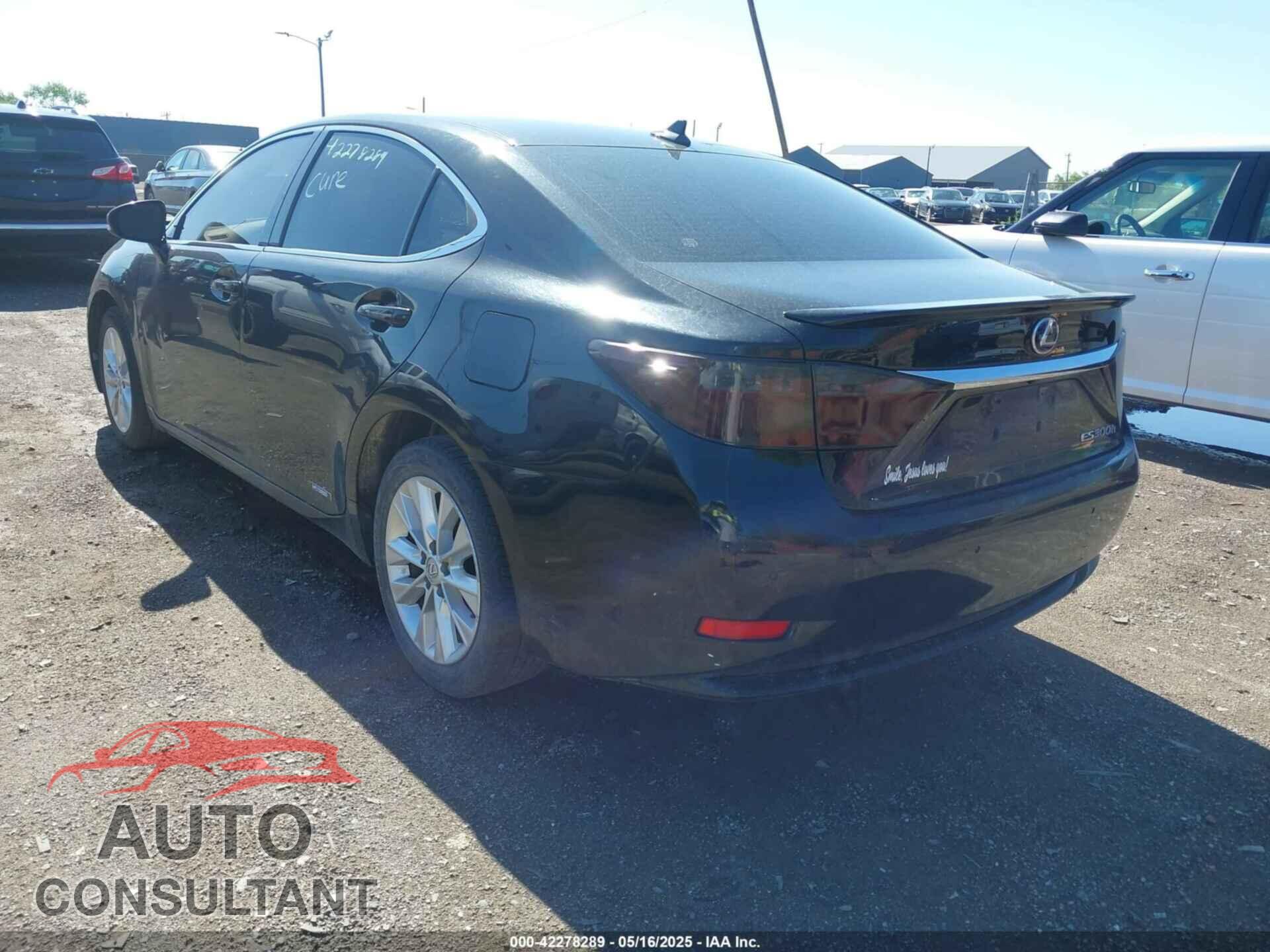 LEXUS ES 300H 2013 - JTHBW1GG3D2029081