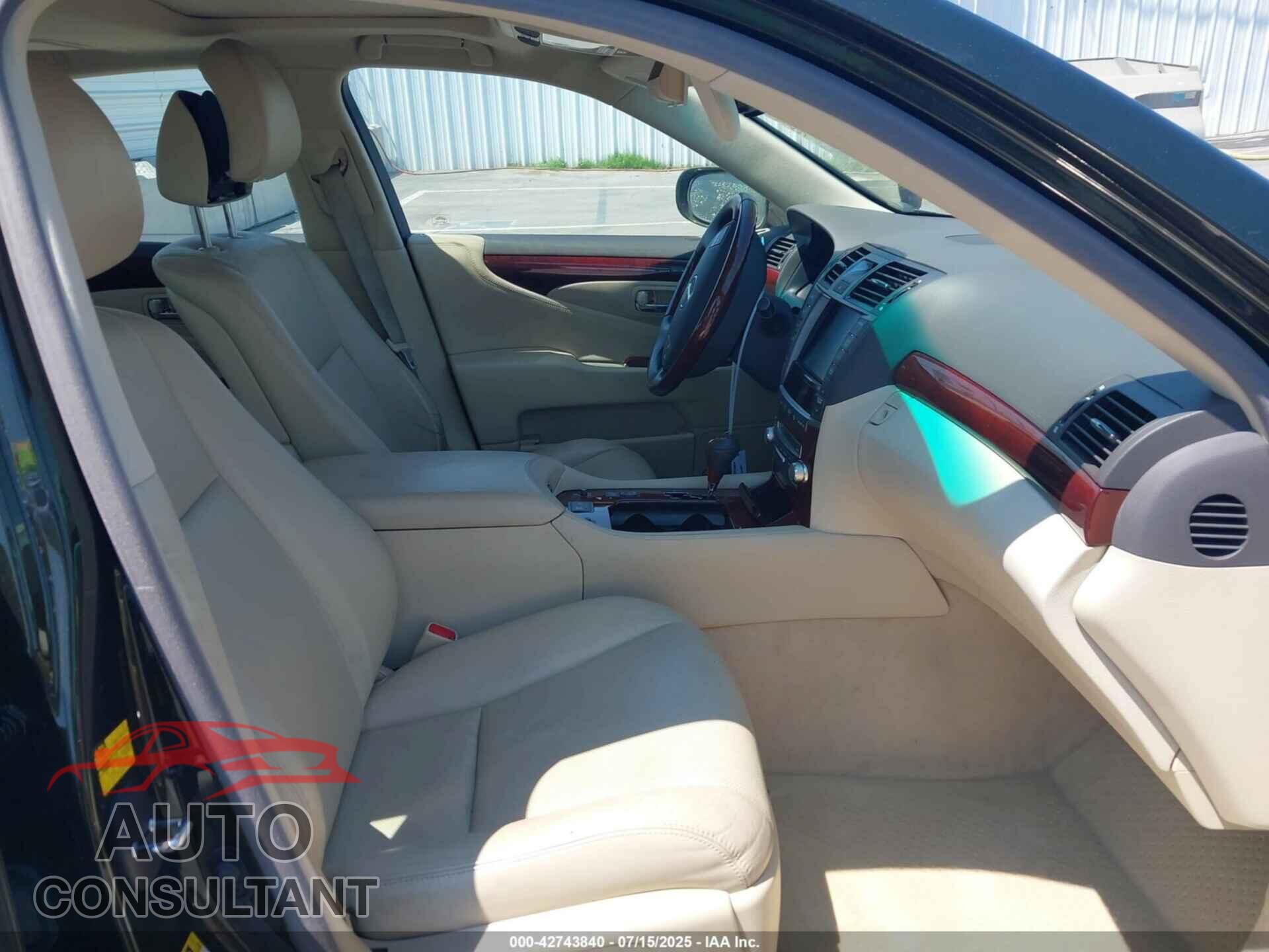 LEXUS LS 460 2010 - JTHBL5EF5A5092493