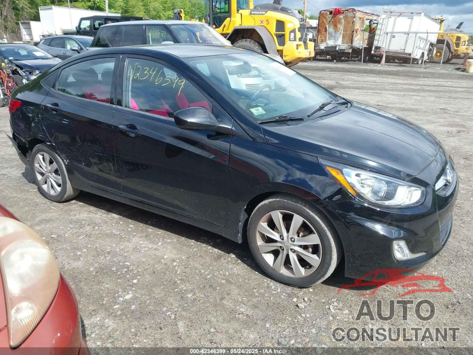 HYUNDAI ACCENT 2012 - KMHCU4AE8CU236097