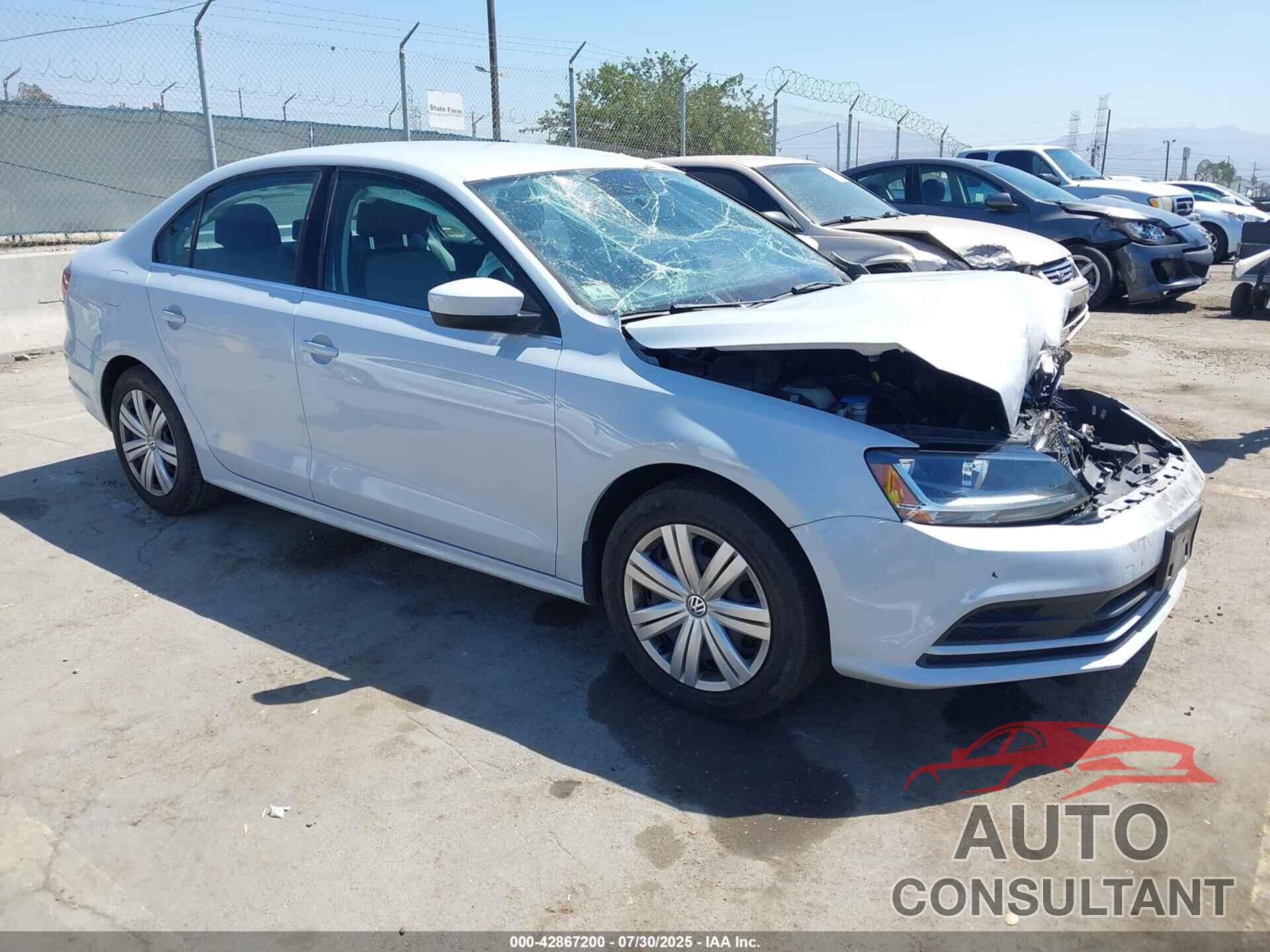 VOLKSWAGEN JETTA 2017 - 3VW2B7AJXHM233621