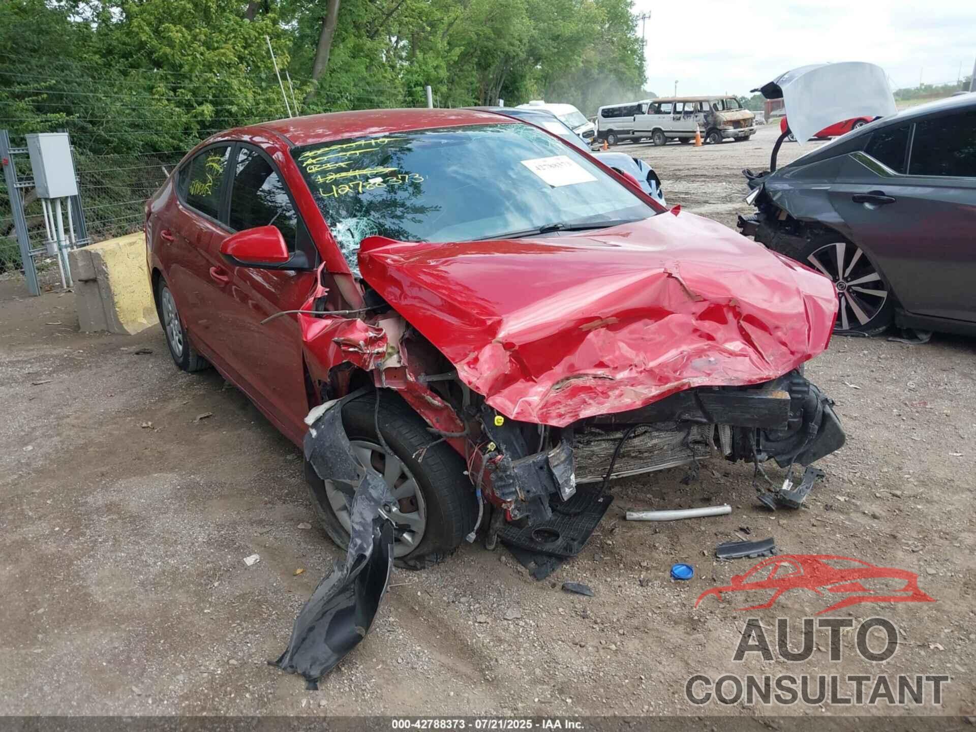 HYUNDAI ELANTRA 2017 - 5NPD74LF0HH182463
