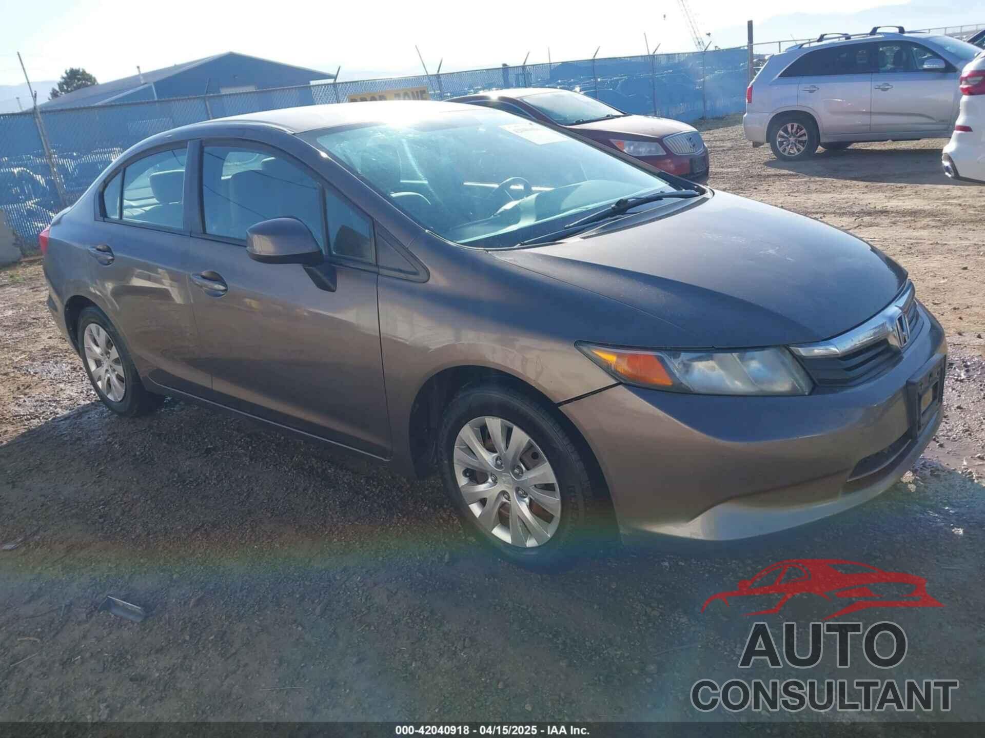 HONDA CIVIC 2012 - 2HGFB2F59CH578599