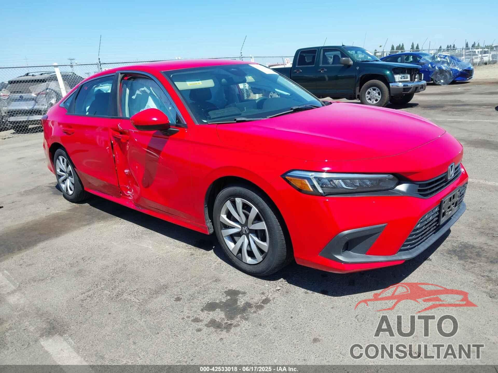 HONDA CIVIC 2022 - 2HGFE2F22NH510760