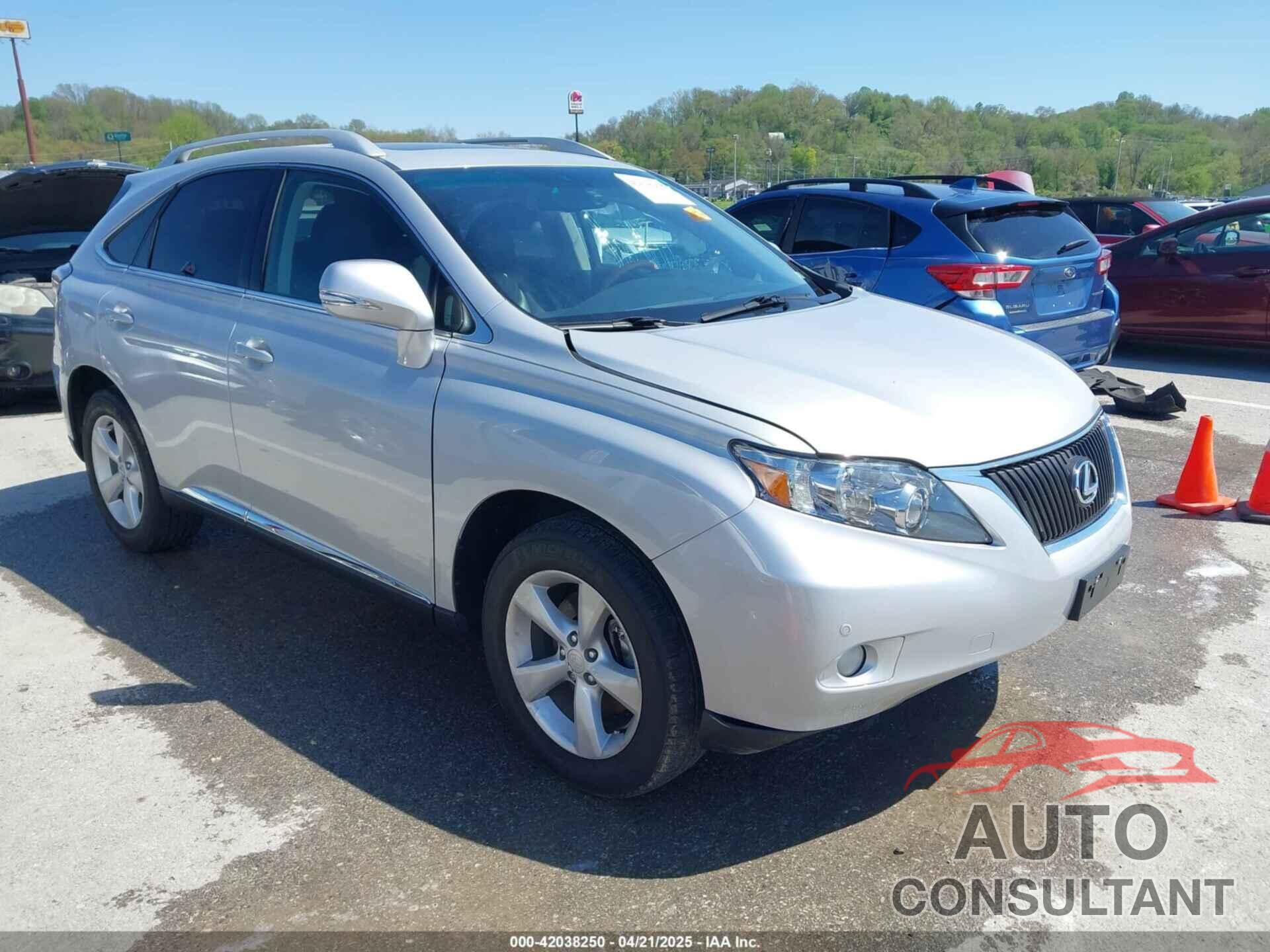 LEXUS RX 350 2011 - 2T2BK1BA2BC116125