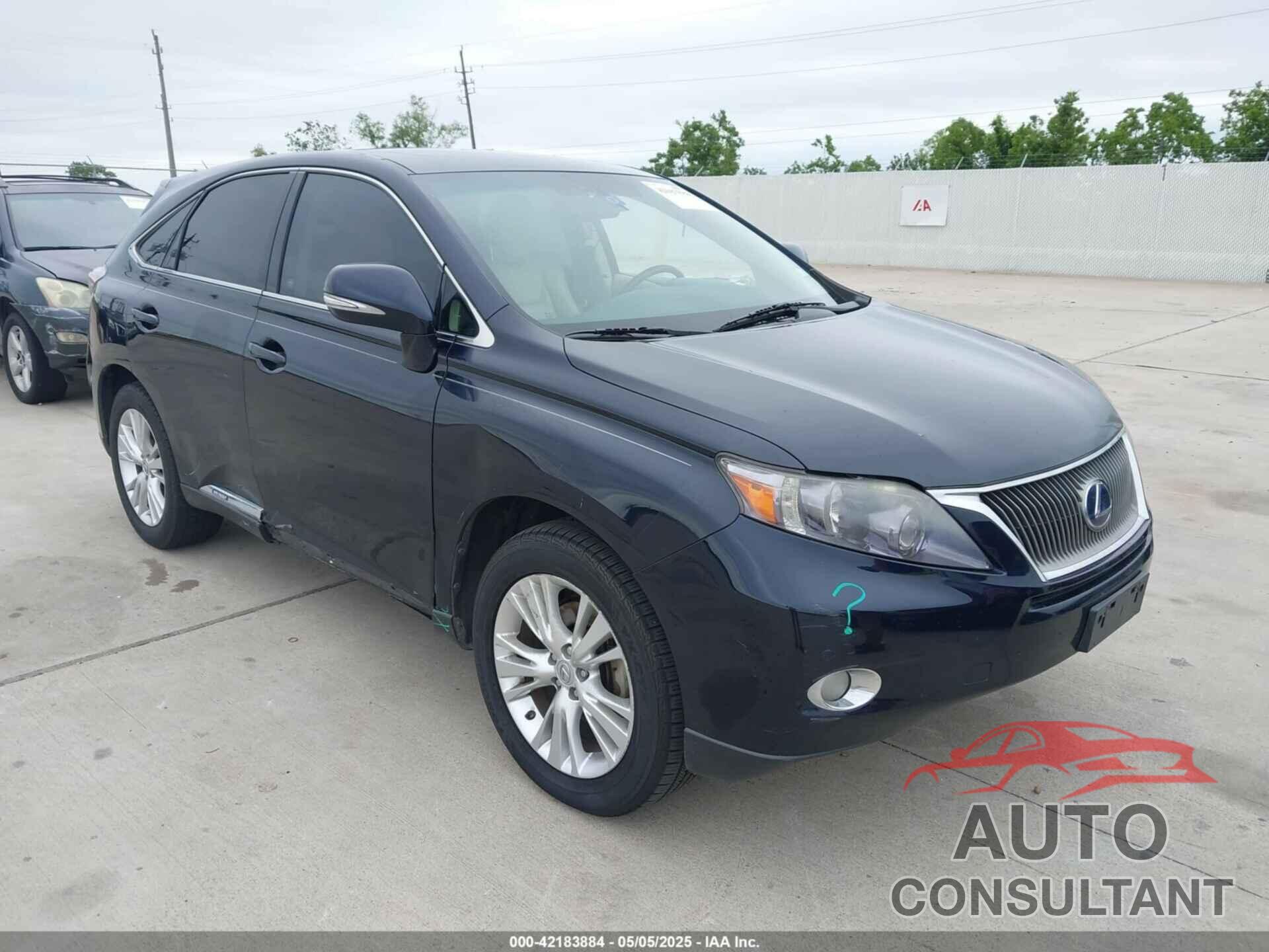 LEXUS RX 450H 2010 - JTJZB1BA3A2001465