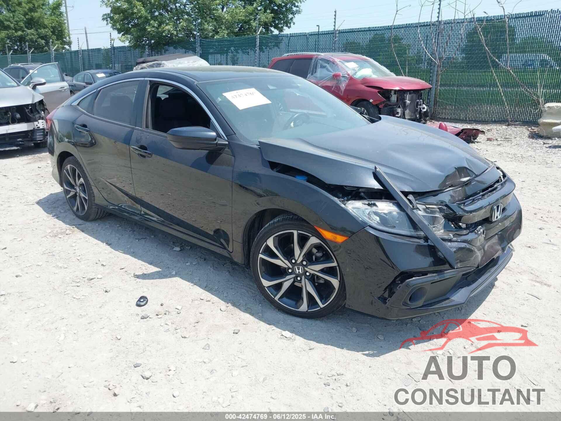HONDA CIVIC 2019 - 2HGFC2F86KH590487