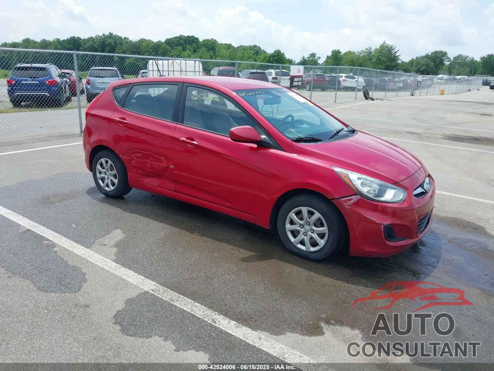 HYUNDAI ACCENT 2012 - KMHCT5AE9CU045281