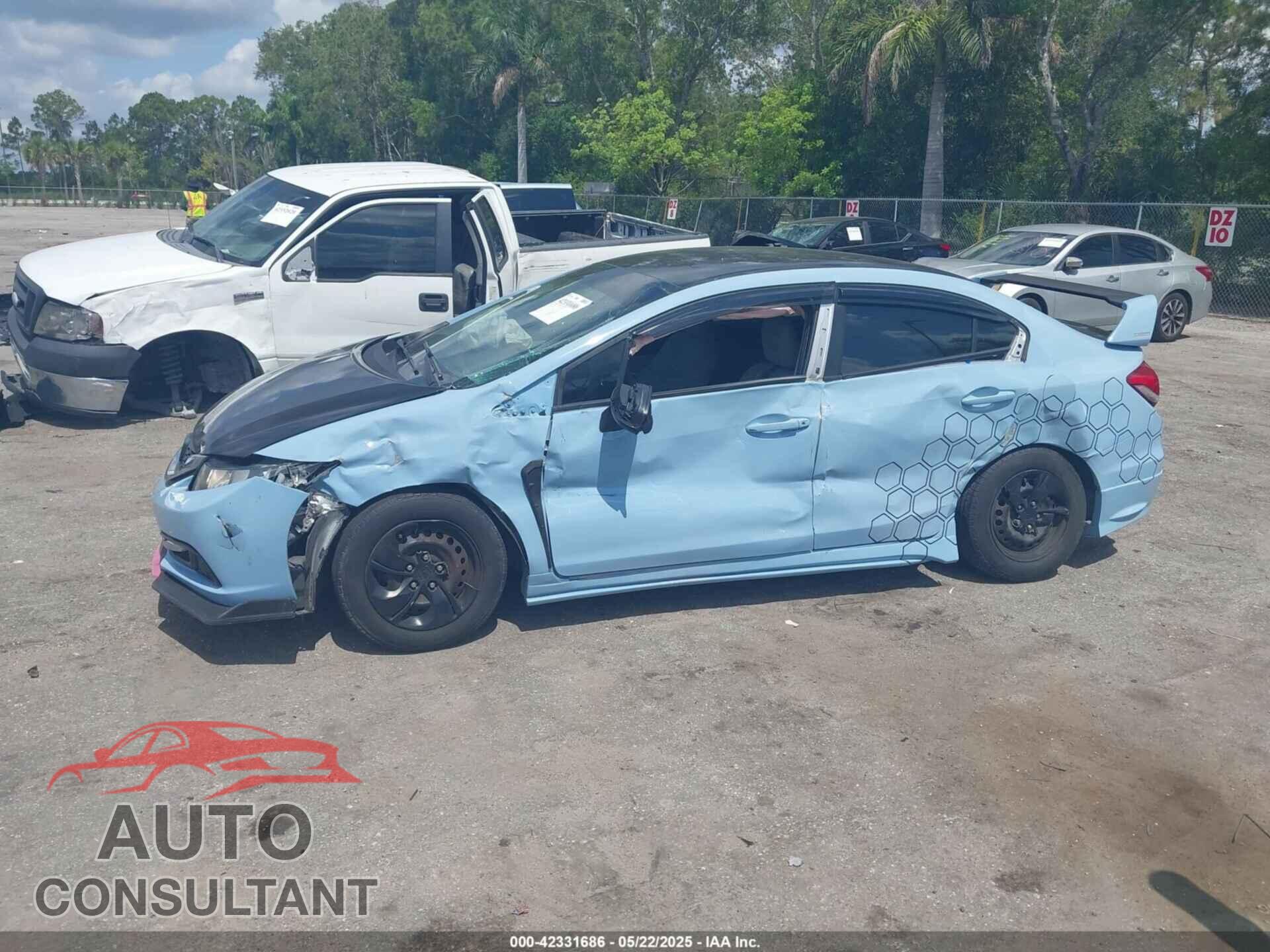 HONDA CIVIC 2013 - 19XFB2F54DE026777