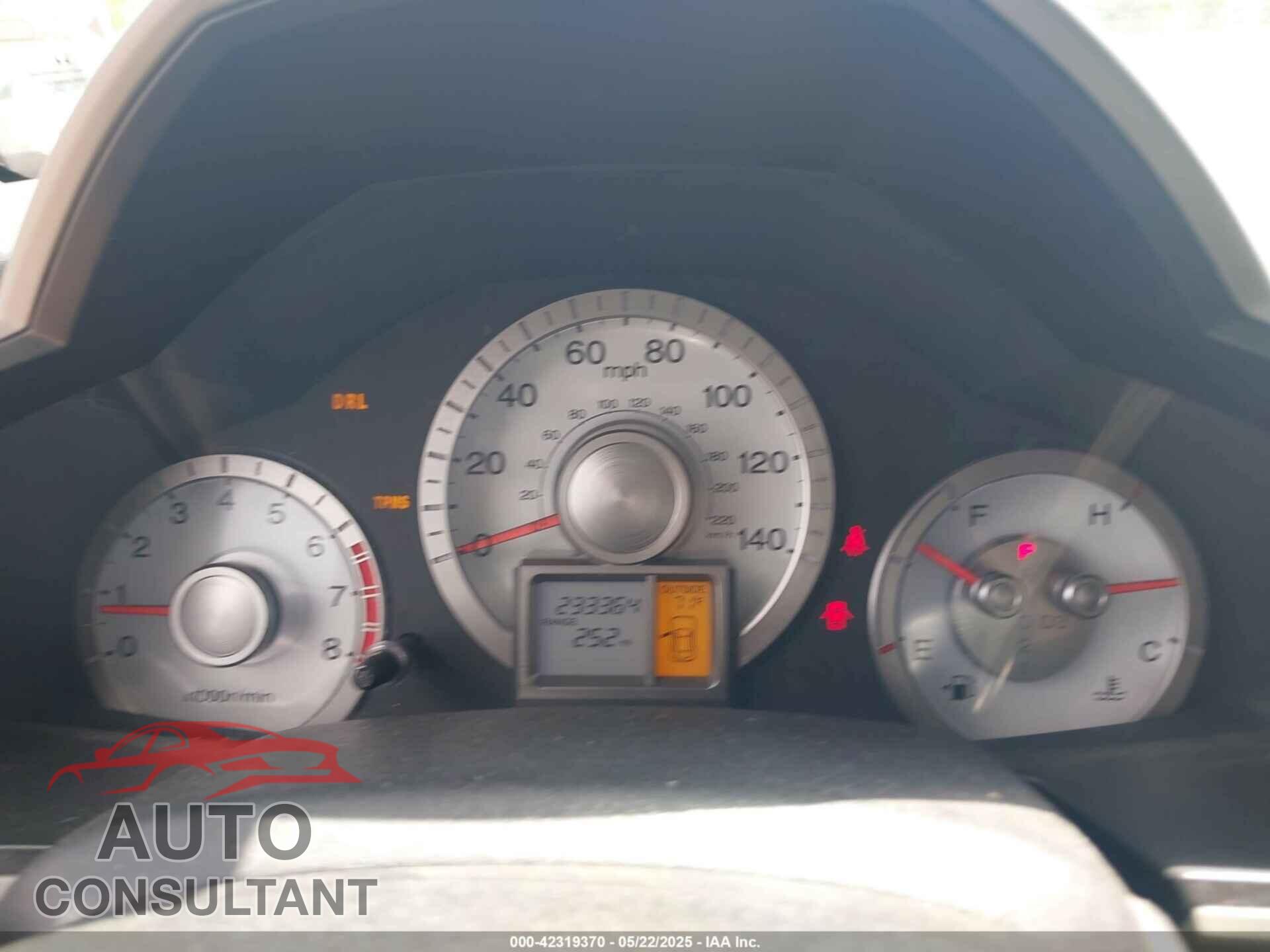 HONDA PILOT 2011 - 5FNYF3H65BB035455