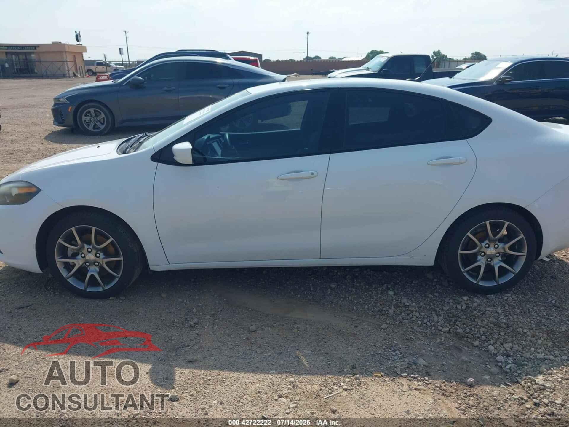 DODGE DART 2015 - 1C3CDFBB7FD132116